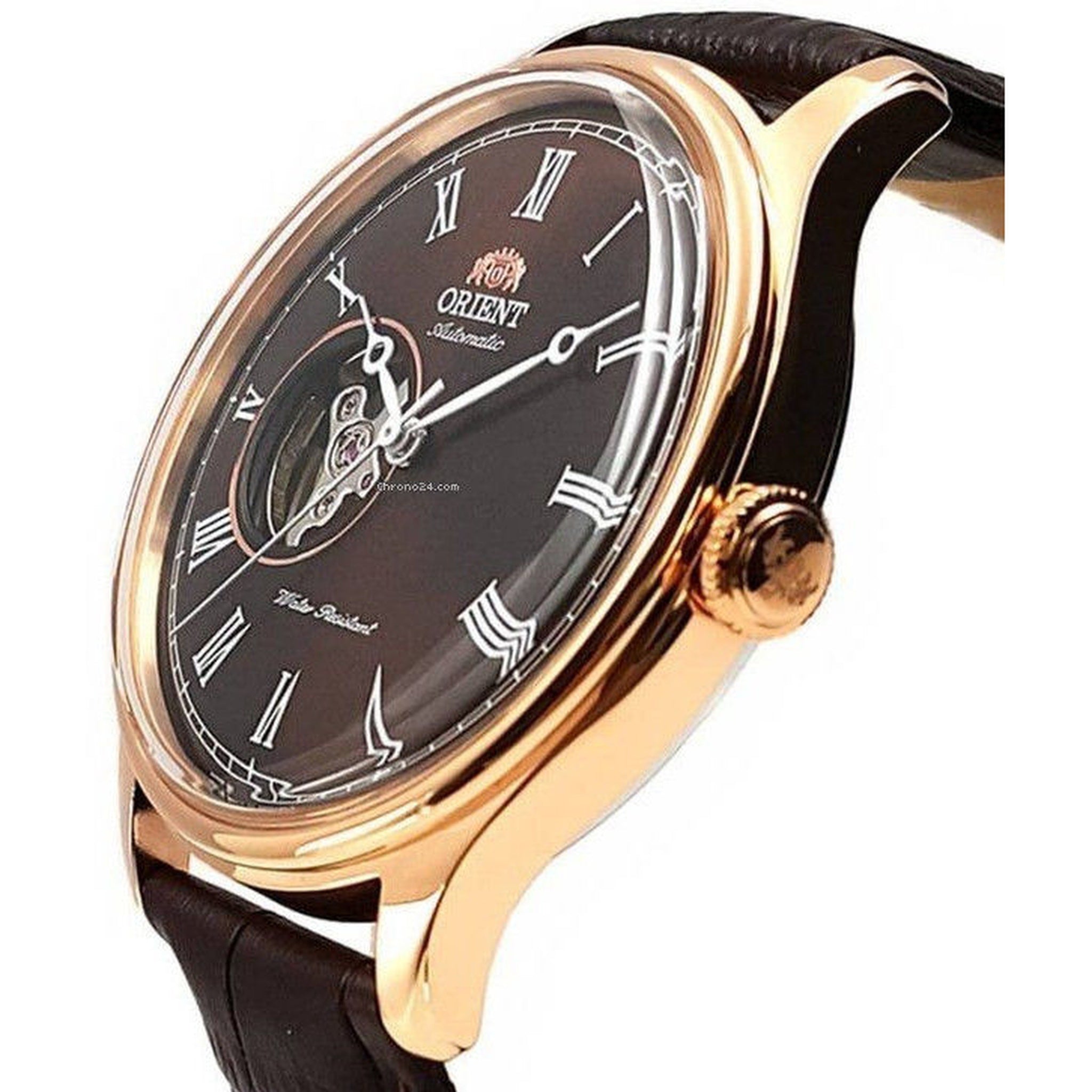 Montre Orient Bambino 2ème Génération TAG00001T0 Cœur ouvert Marron Automatique