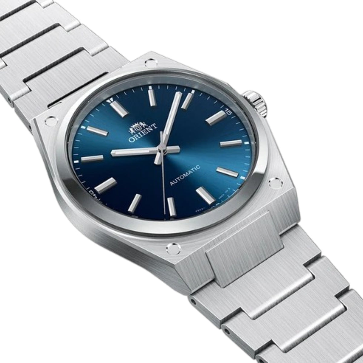 Orient Flusso RA-BB0203L30B Silver Blue Automatic Watch