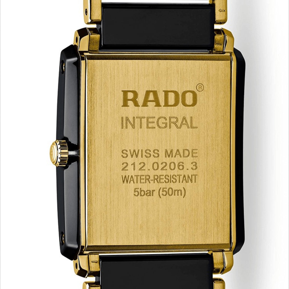Montre Rado Integral Quartz R20204162 Noir Doré