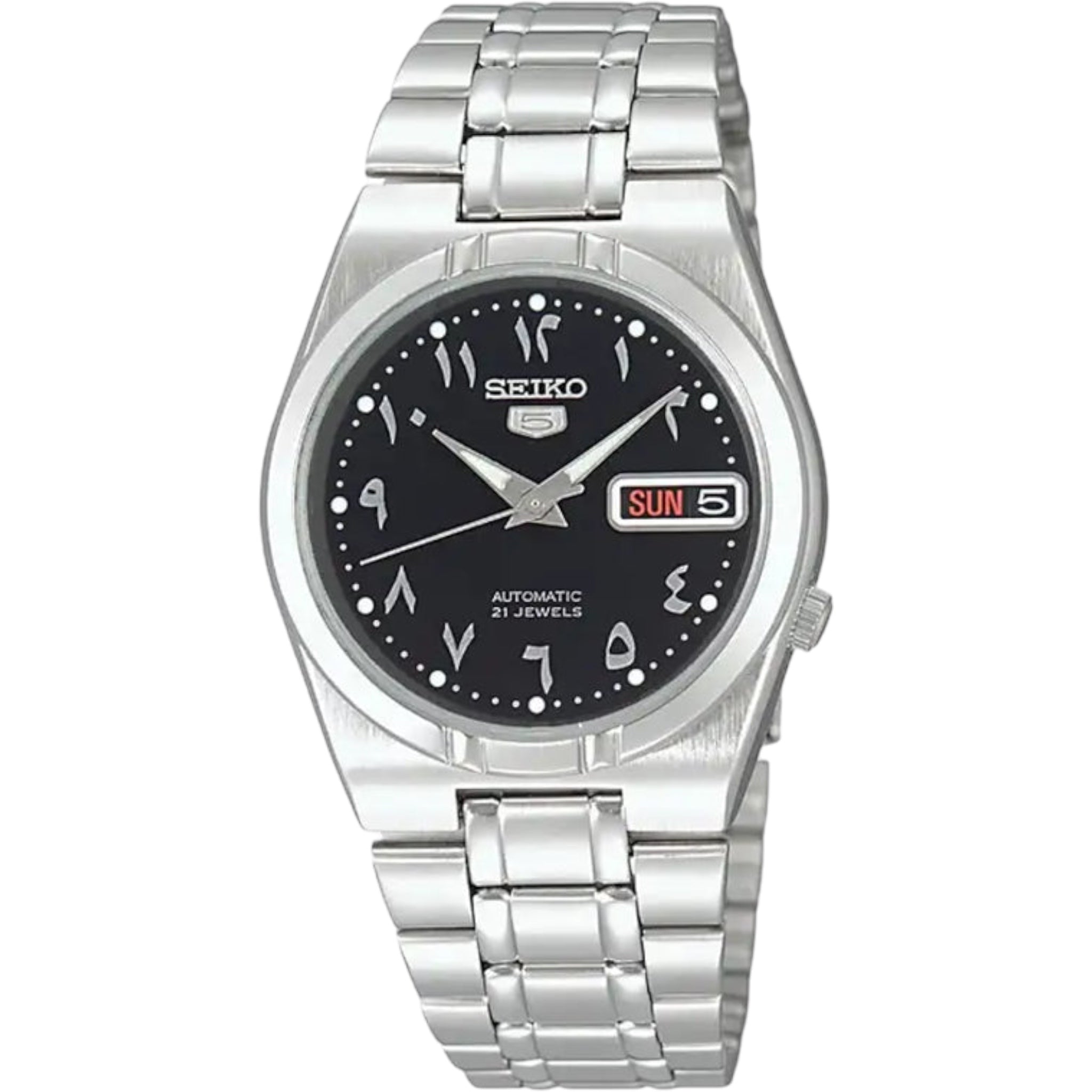 Seiko 5 SNK063J5, 34 mm, Automatikuhr mit arabischem Zifferblatt