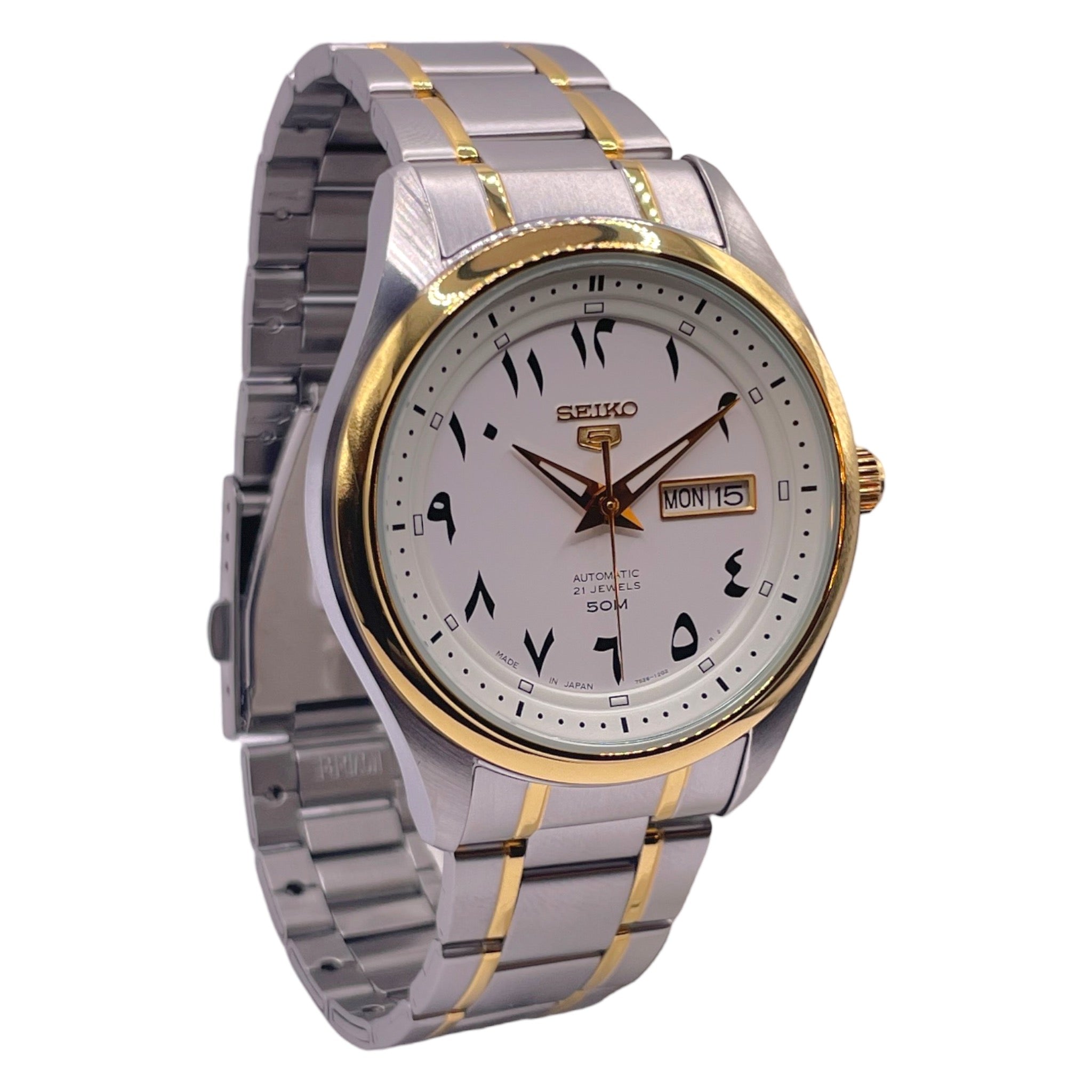 Seiko 5 SNKP22J1 42 mm Automatikuhr mit arabischem Zifferblatt