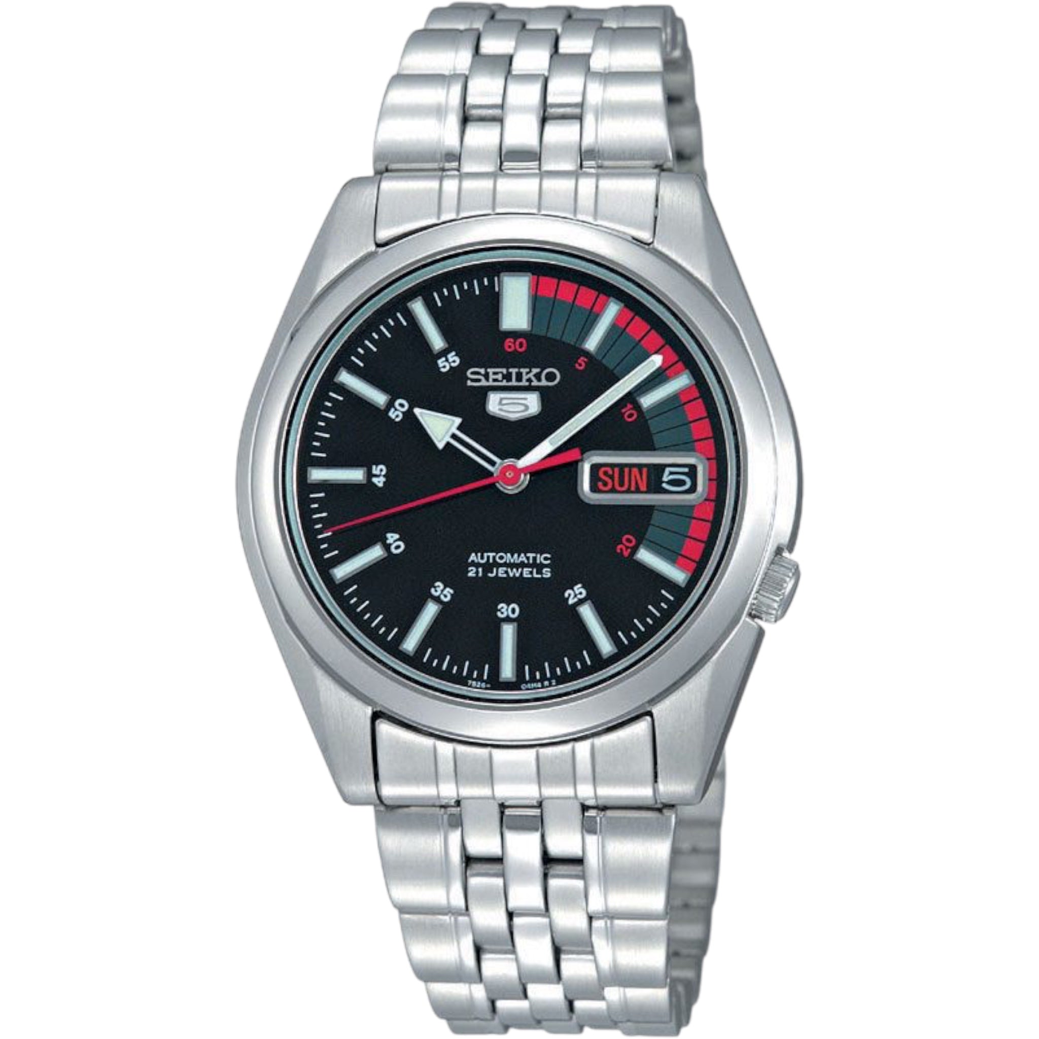 Seiko Uhr 5 SNK375K1 Schwarz