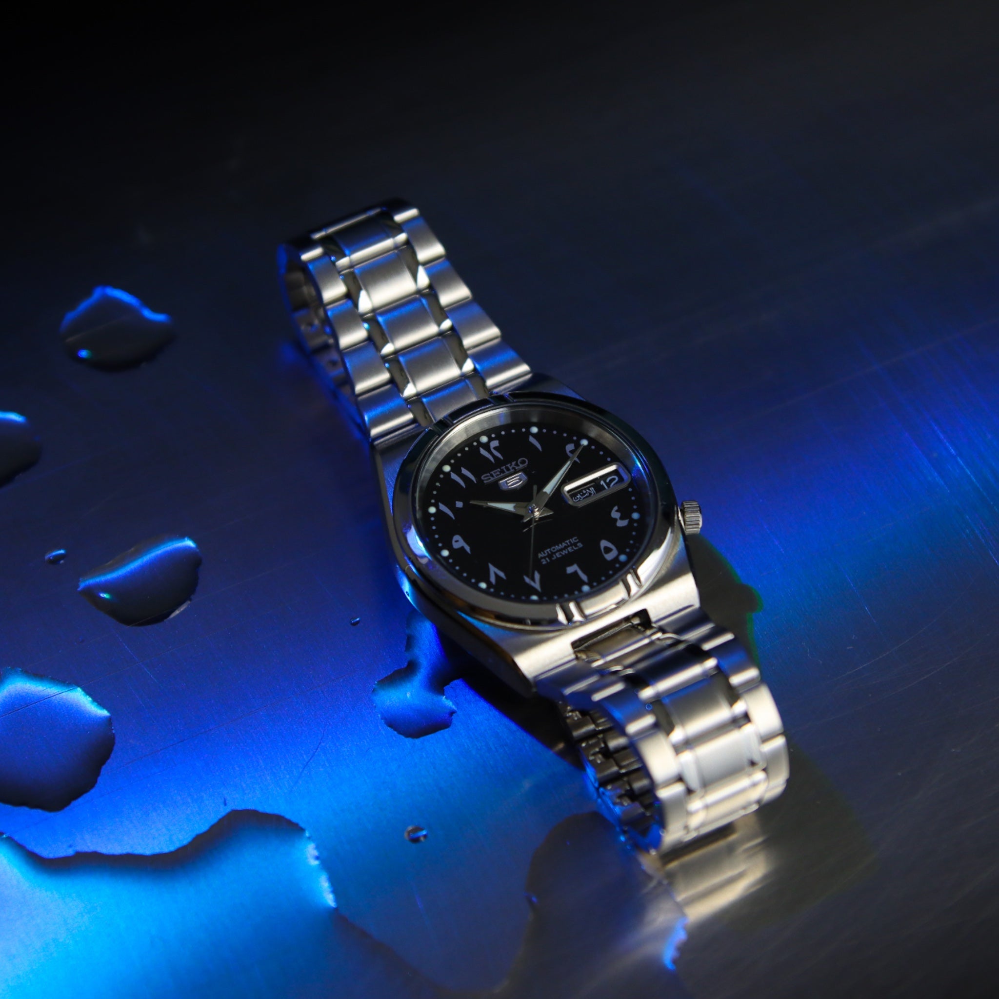 Seiko 5 SNK063J5, 34 mm, Automatikuhr mit arabischem Zifferblatt