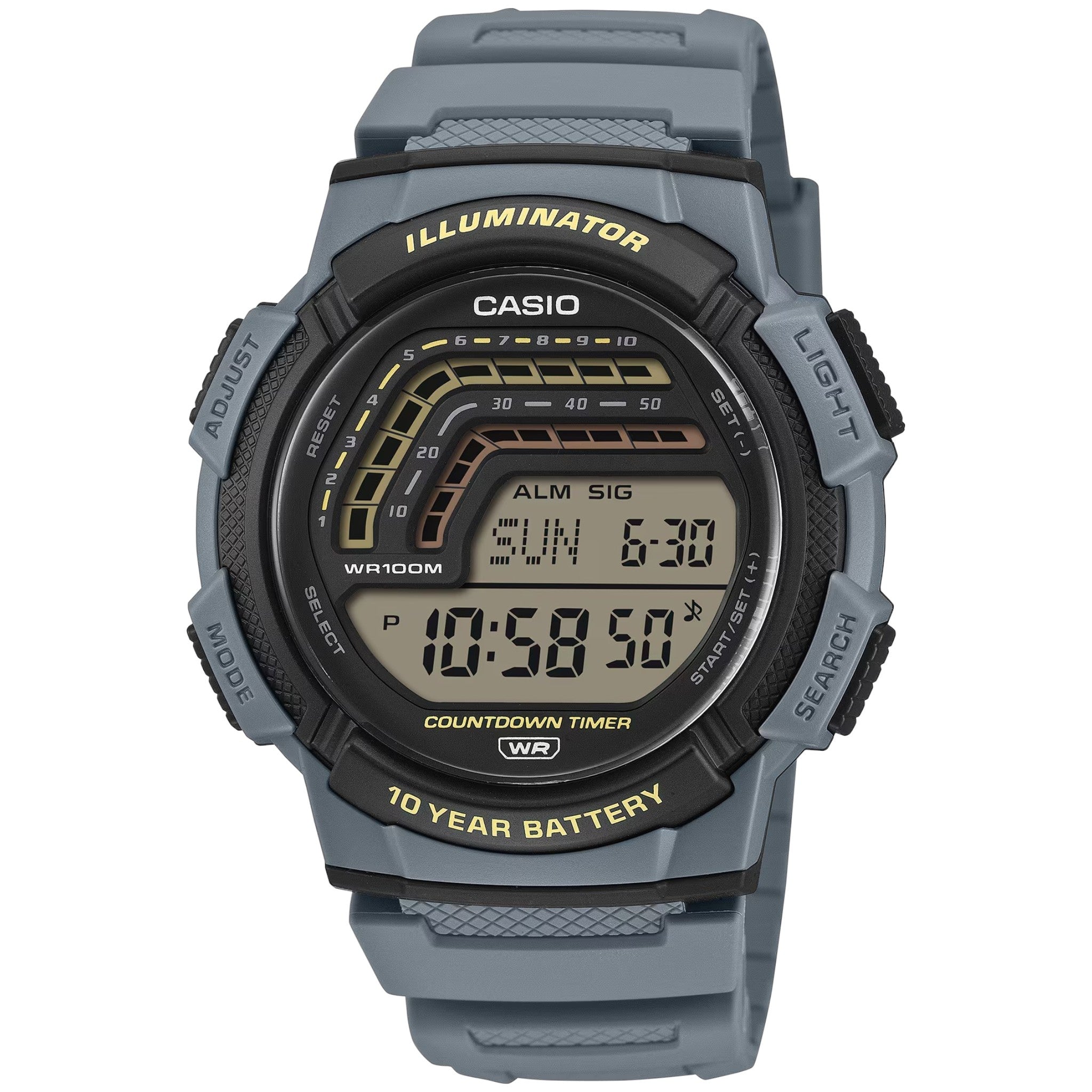 Casio WS-1800-2A Men's Watch Black Blue