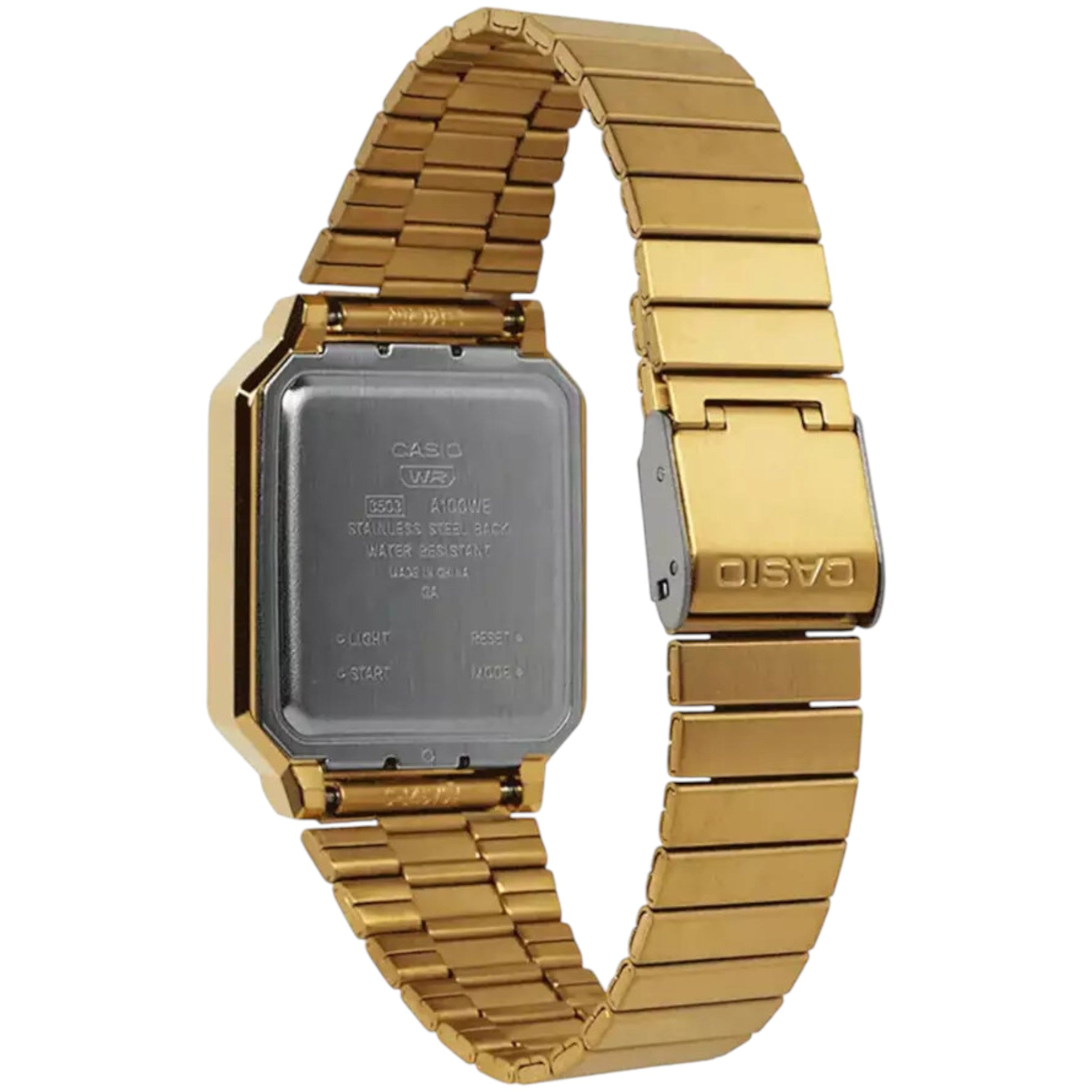 Casio Vintage Unisex Watch A100WEG-9A Quartz Digital Gold