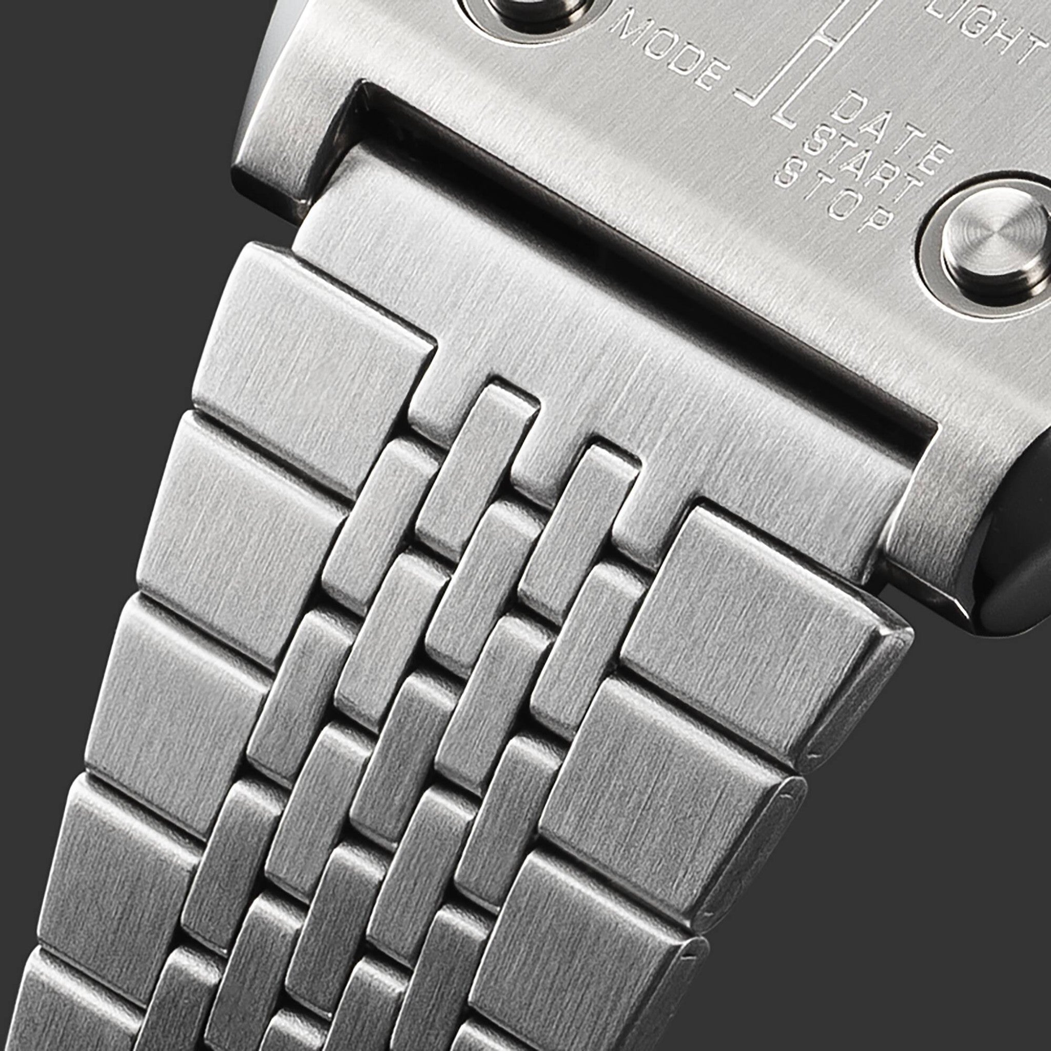 Casio Unisex Vintage Armbanduhr A1100D-1 Quarz Digital Silber