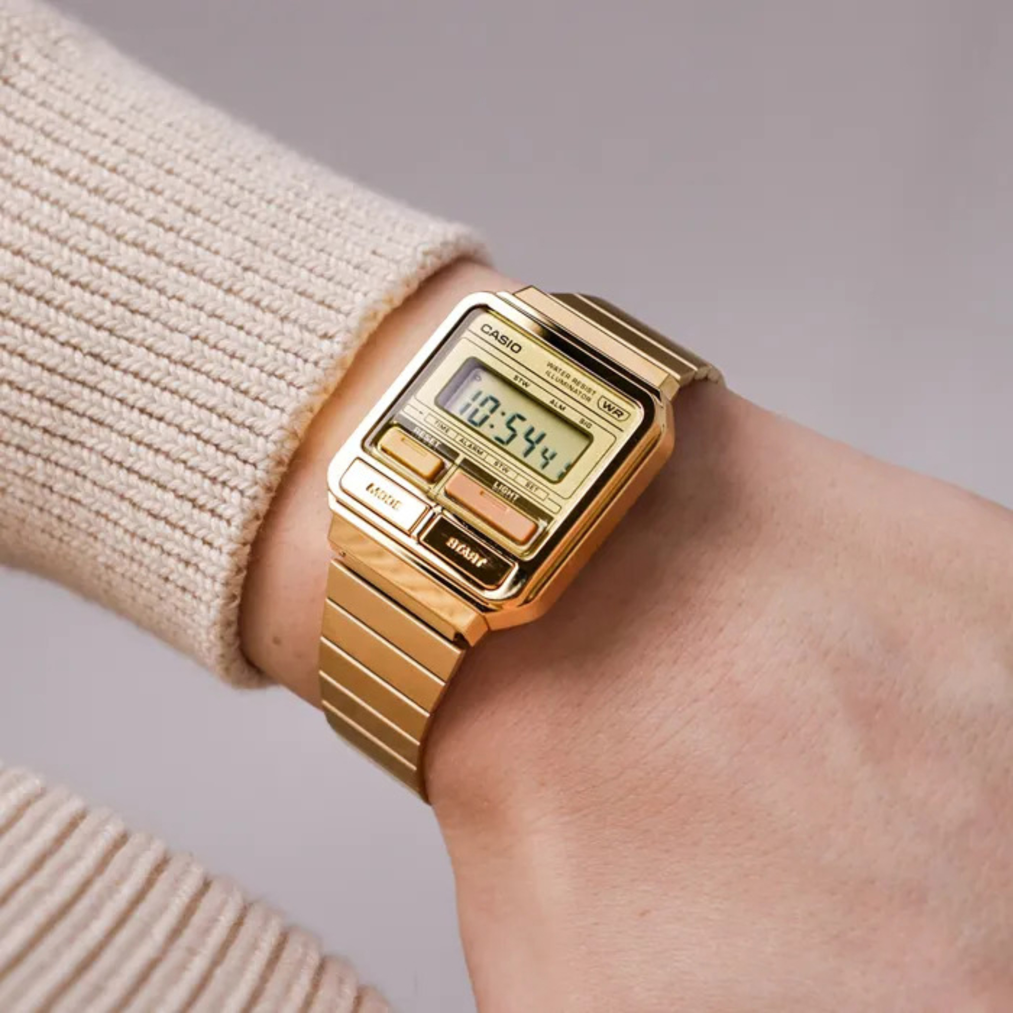 Casio Vintage Unisex Watch A120WEG-9A Quartz Digital Gold