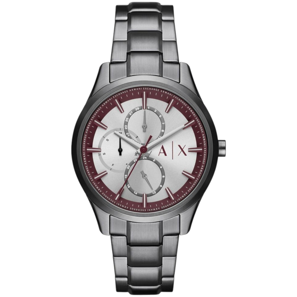 Reloj Armani Exchange AX1877 Hombre Plata Rojo