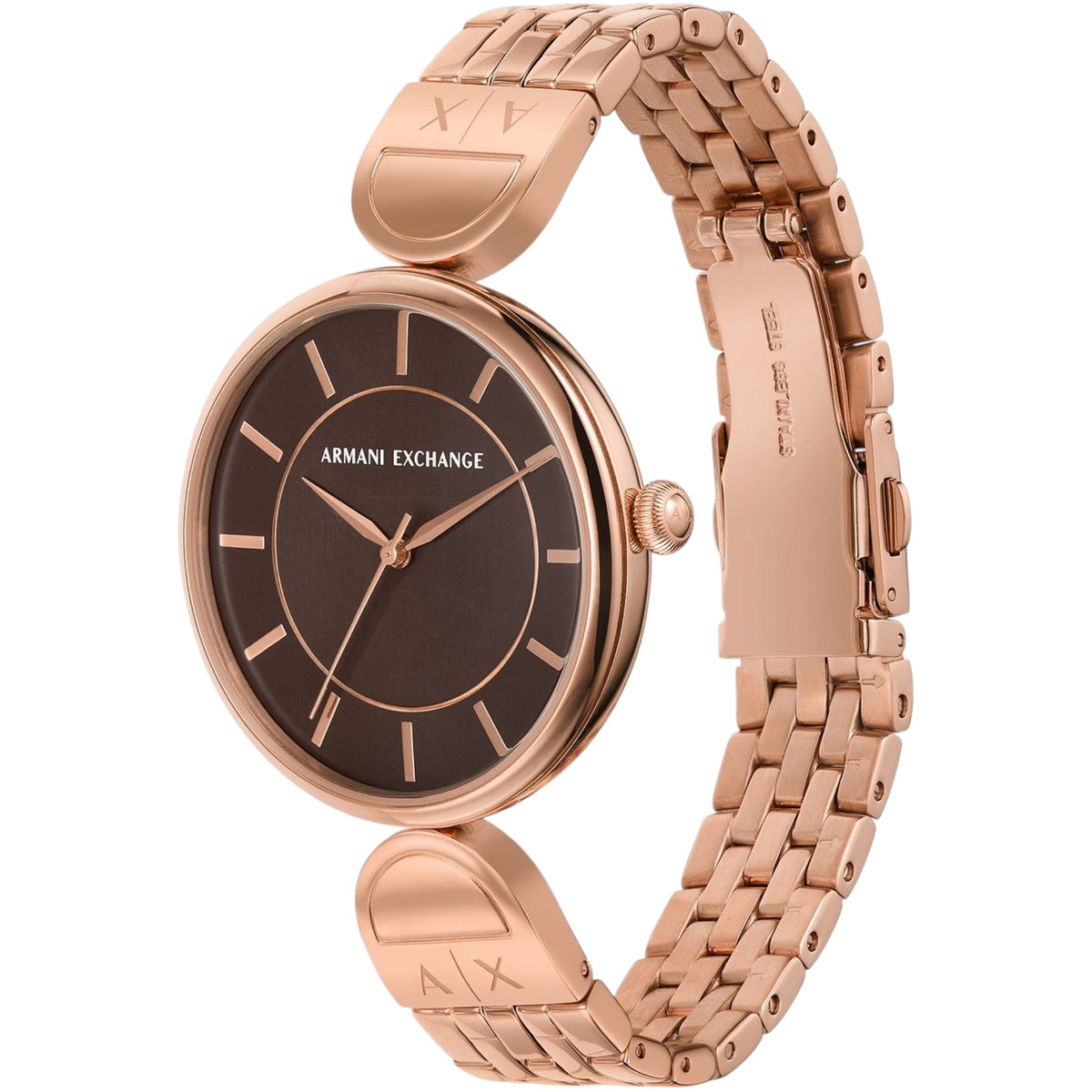 Armani Exchange AX5384 Women's Brown Rose Gold Watch