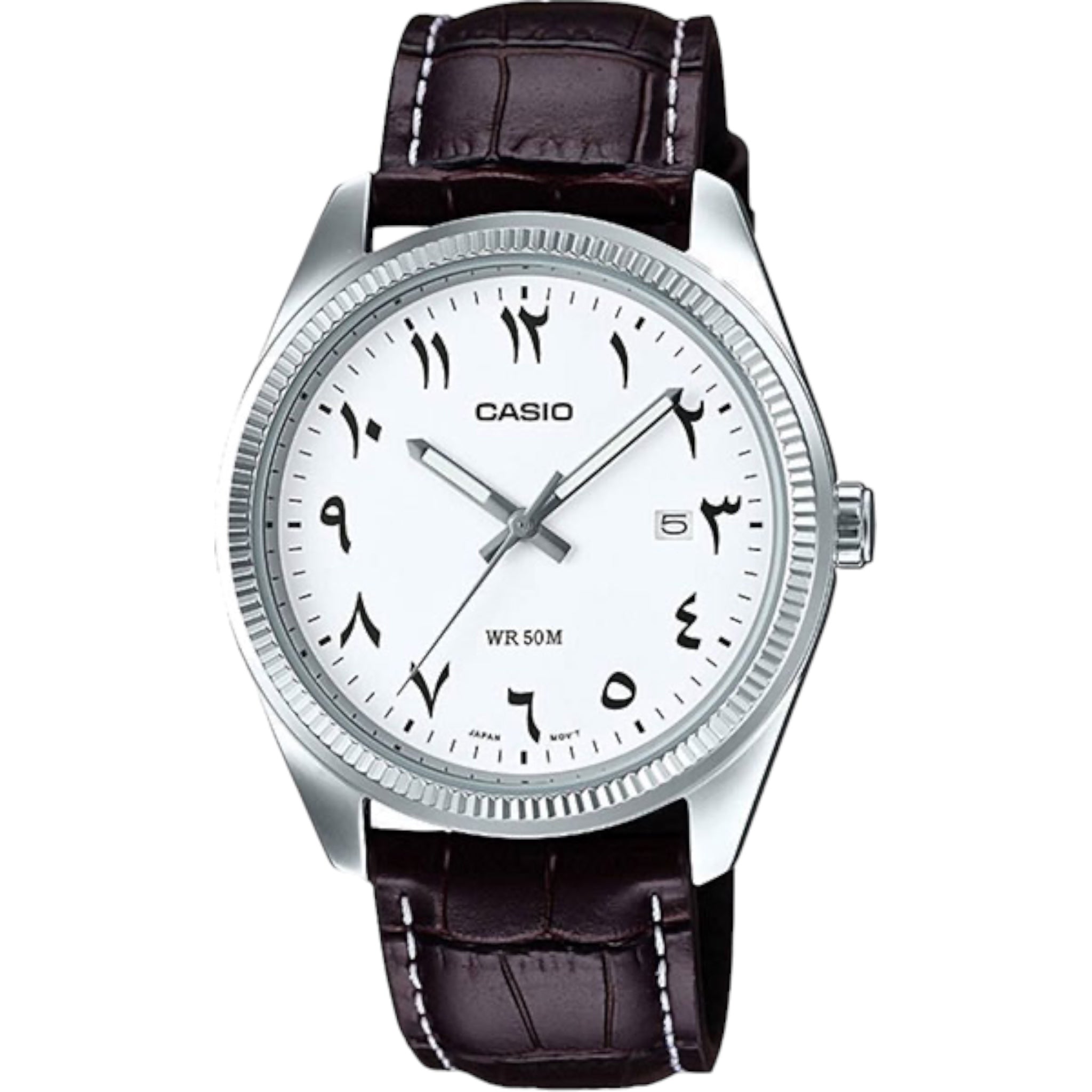Casio Arabic Dial Men's Watch MTP-1302L-7B3 Leather