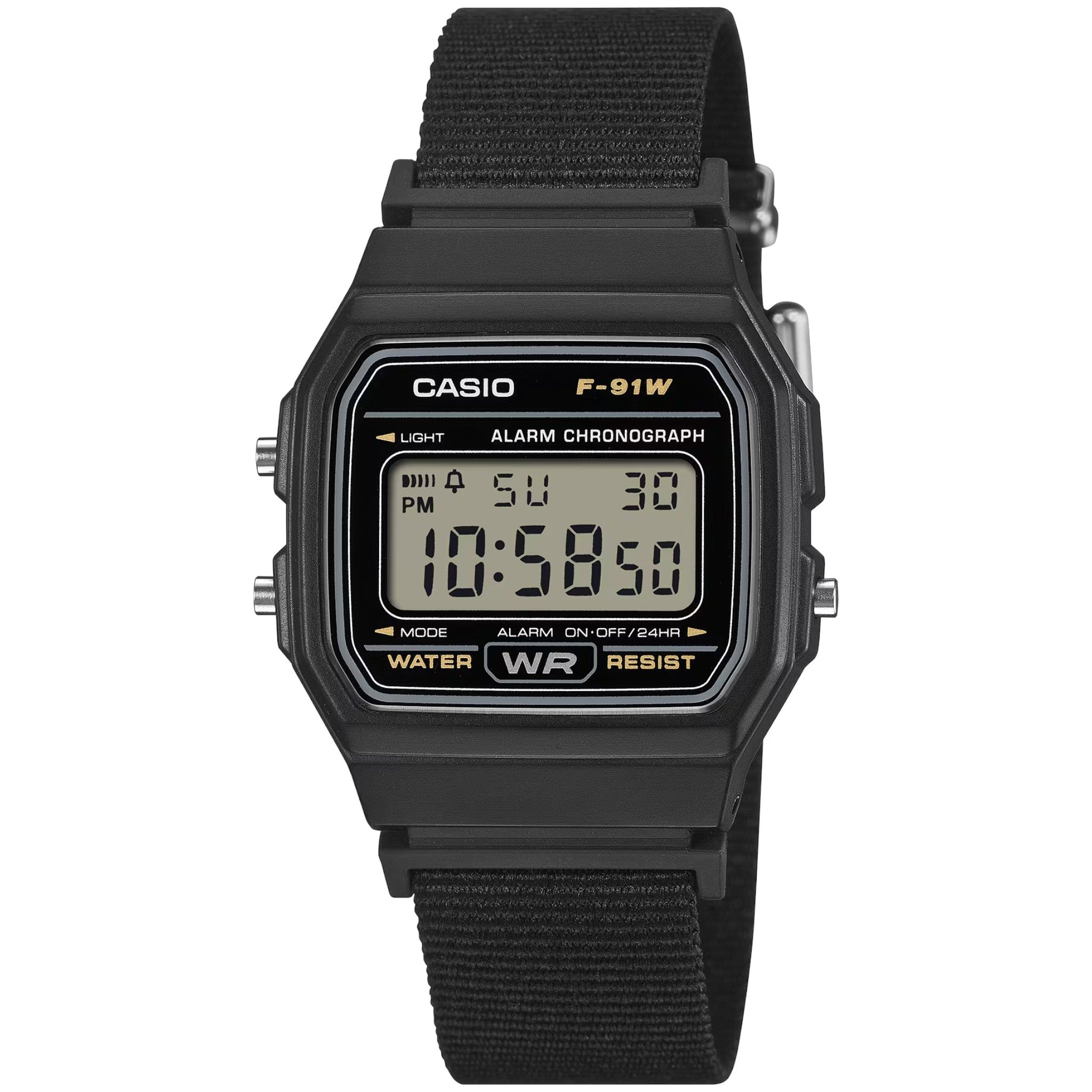 Montre Casio Mixte F-91WF-1A Quartz Digitale Noir