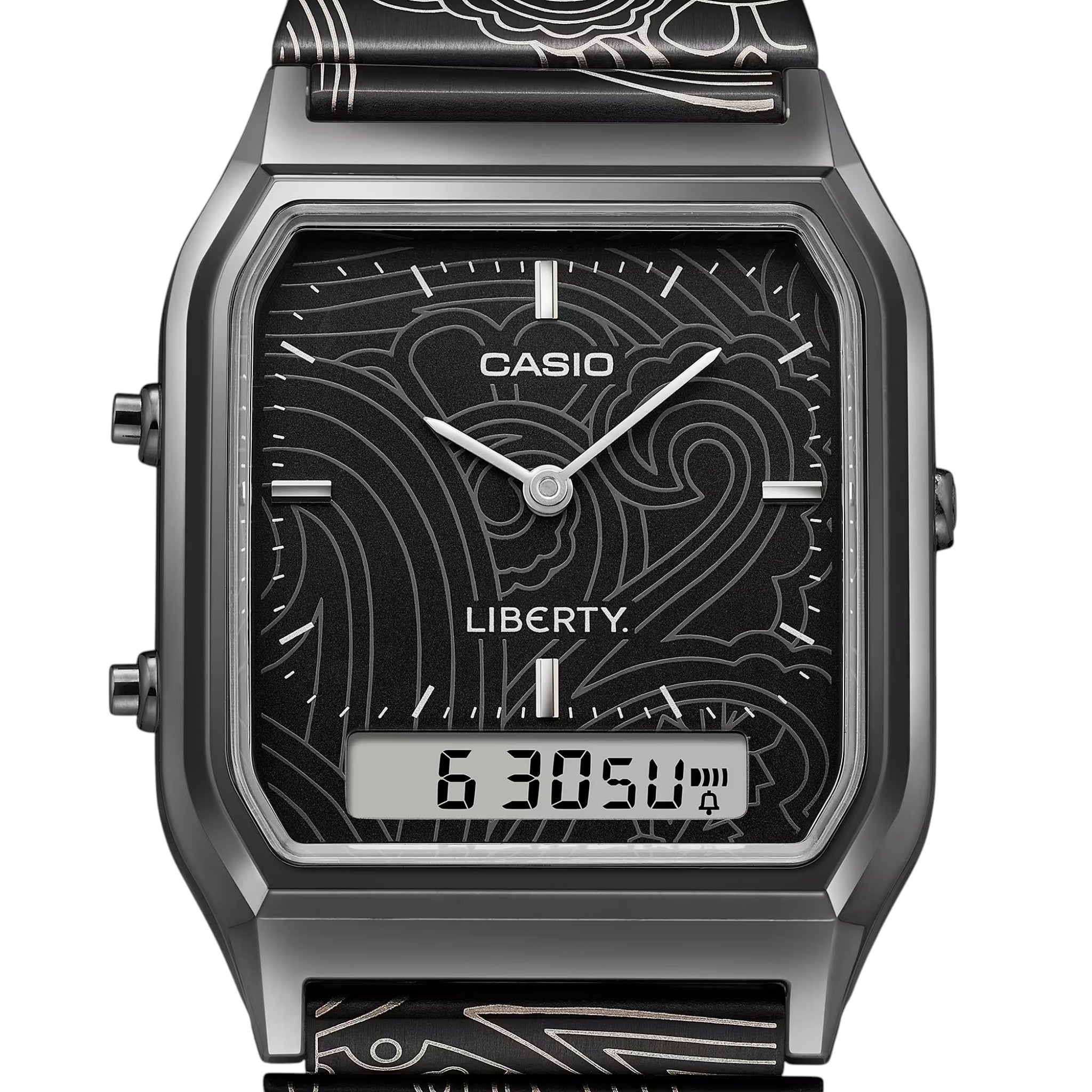 Montre Casio Vintage Mixte AQ-230EBLT-1A Noir Édition Limitée Liberty London