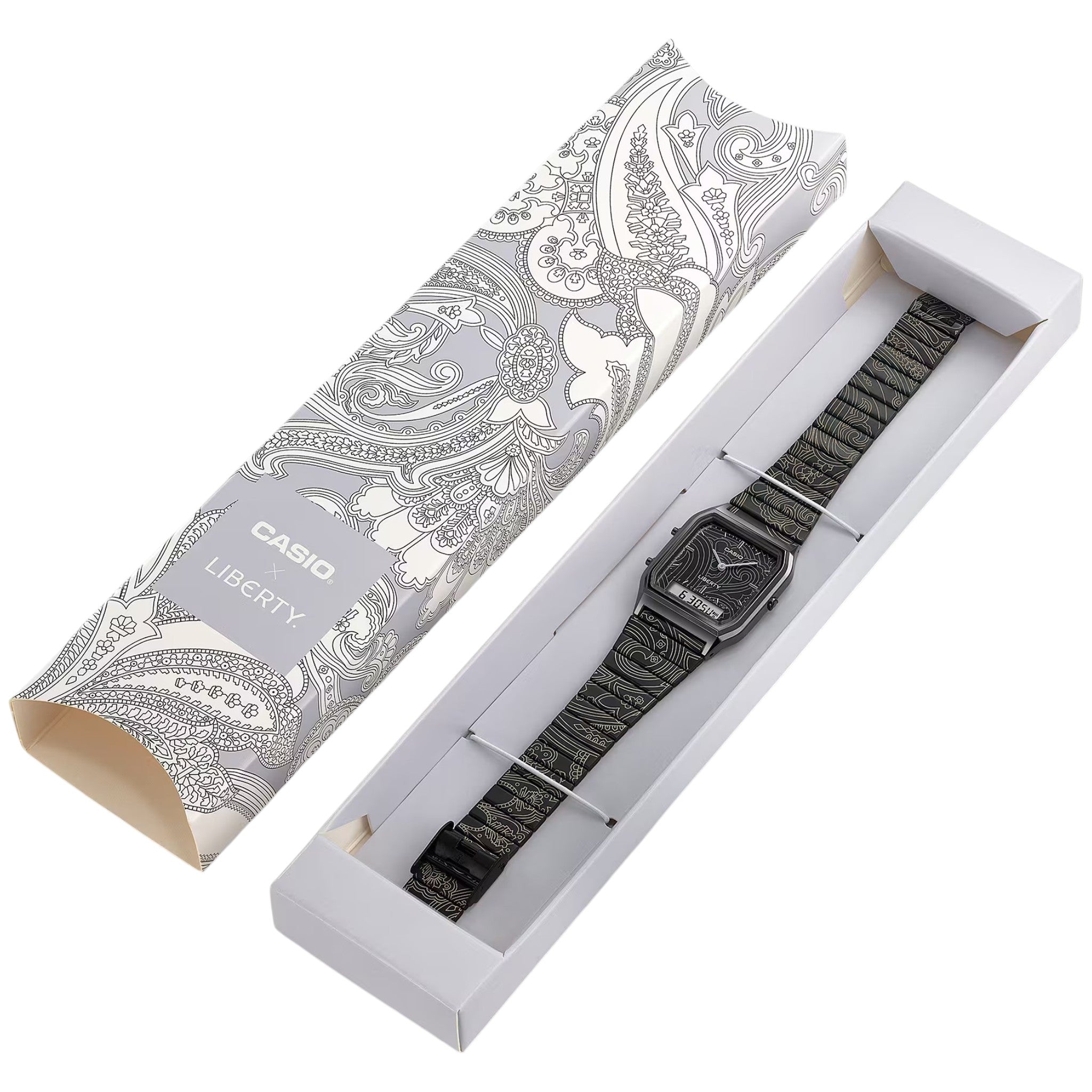 Montre Casio Vintage Mixte AQ-230EBLT-1A Noir Édition Limitée Liberty London