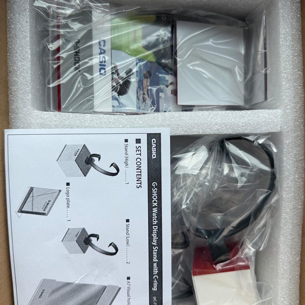 Set 3 supports présentoirs montres Casio G-Shock C-PPGS-SQ2305 Blanc