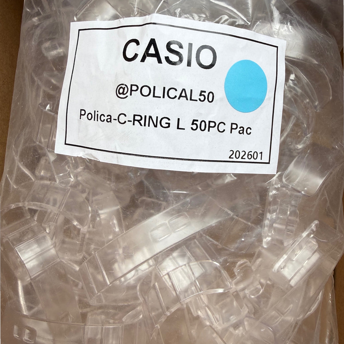 Support for Casio watch display POLICAL50 Transparent