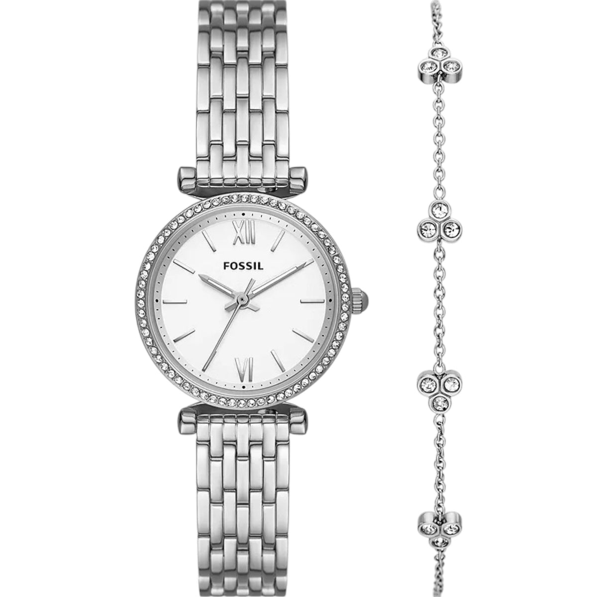 Montre Fossil Carlie ES5315SET Femme Argenté avec bracelet