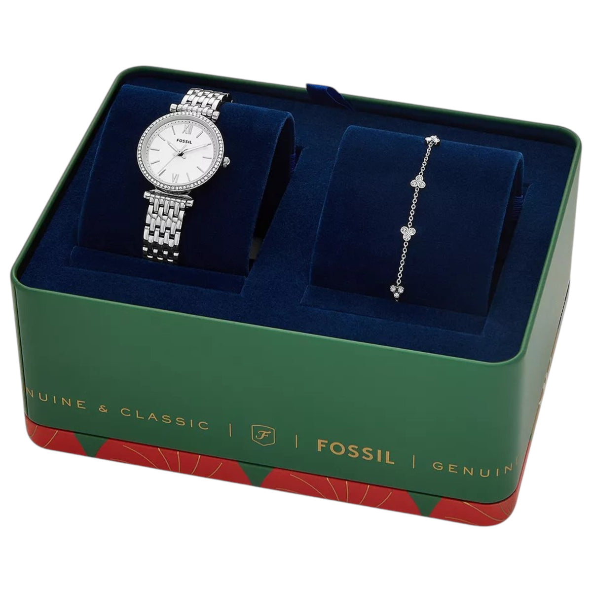 Montre Fossil Carlie ES5315SET Femme Argenté avec bracelet