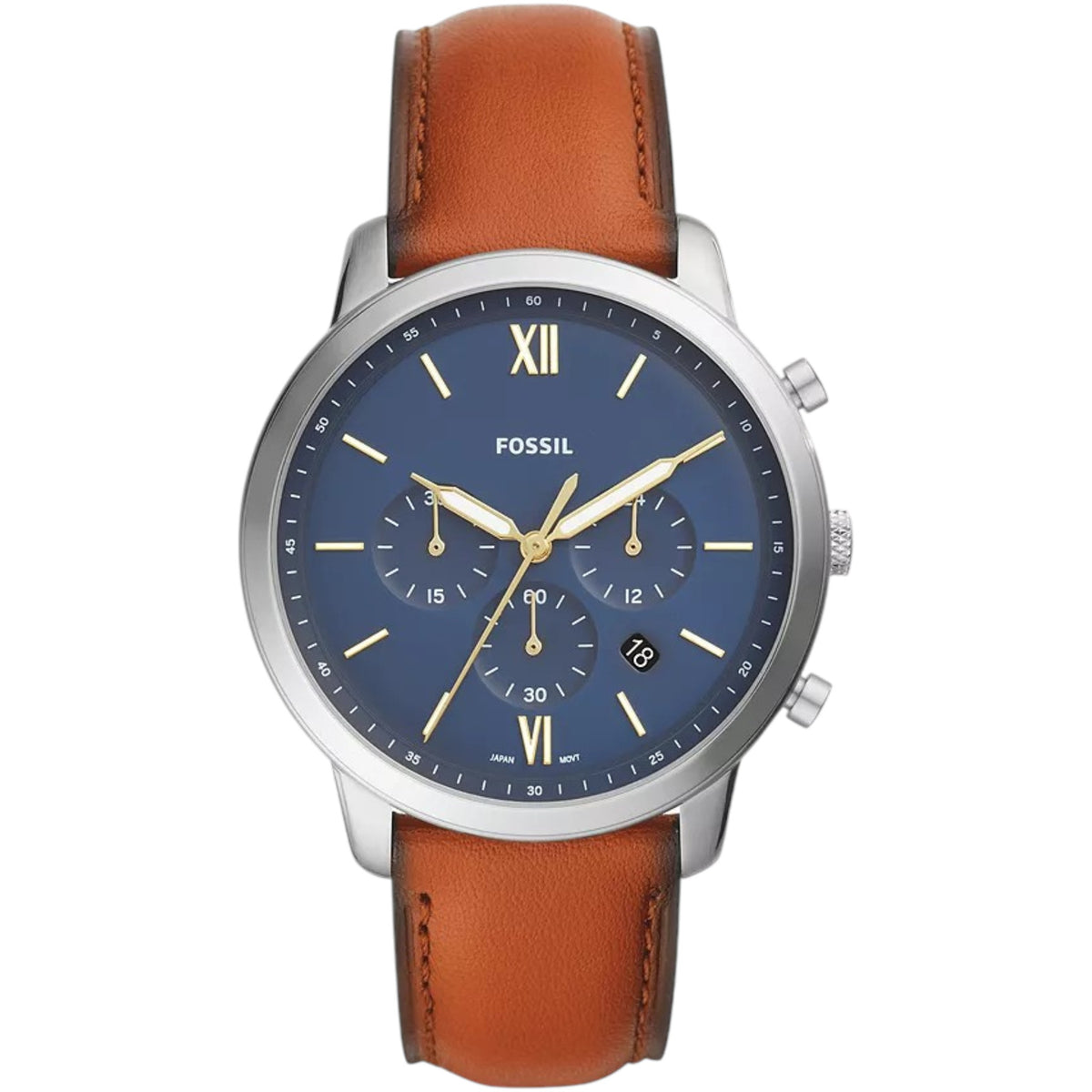 Montre Fossil Neutra Chrono FS5453 Homme Bleu