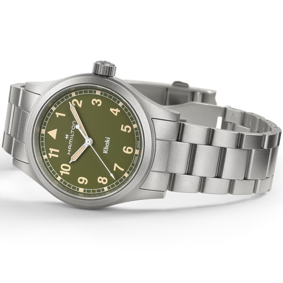 Montre Hamilton Khaki Field Automatique H69401160 Homme Vert