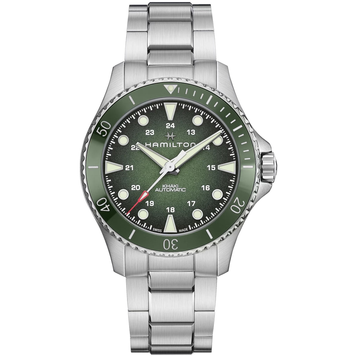 Hamilton Khaki Navy Scuba Automatic H82525160 Herrenuhr Grün