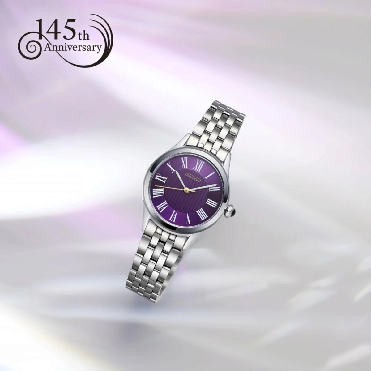 Montre Seiko Classique Femme HGH004P1 Édition Limitée 145e Anniversaire Argenté Violet