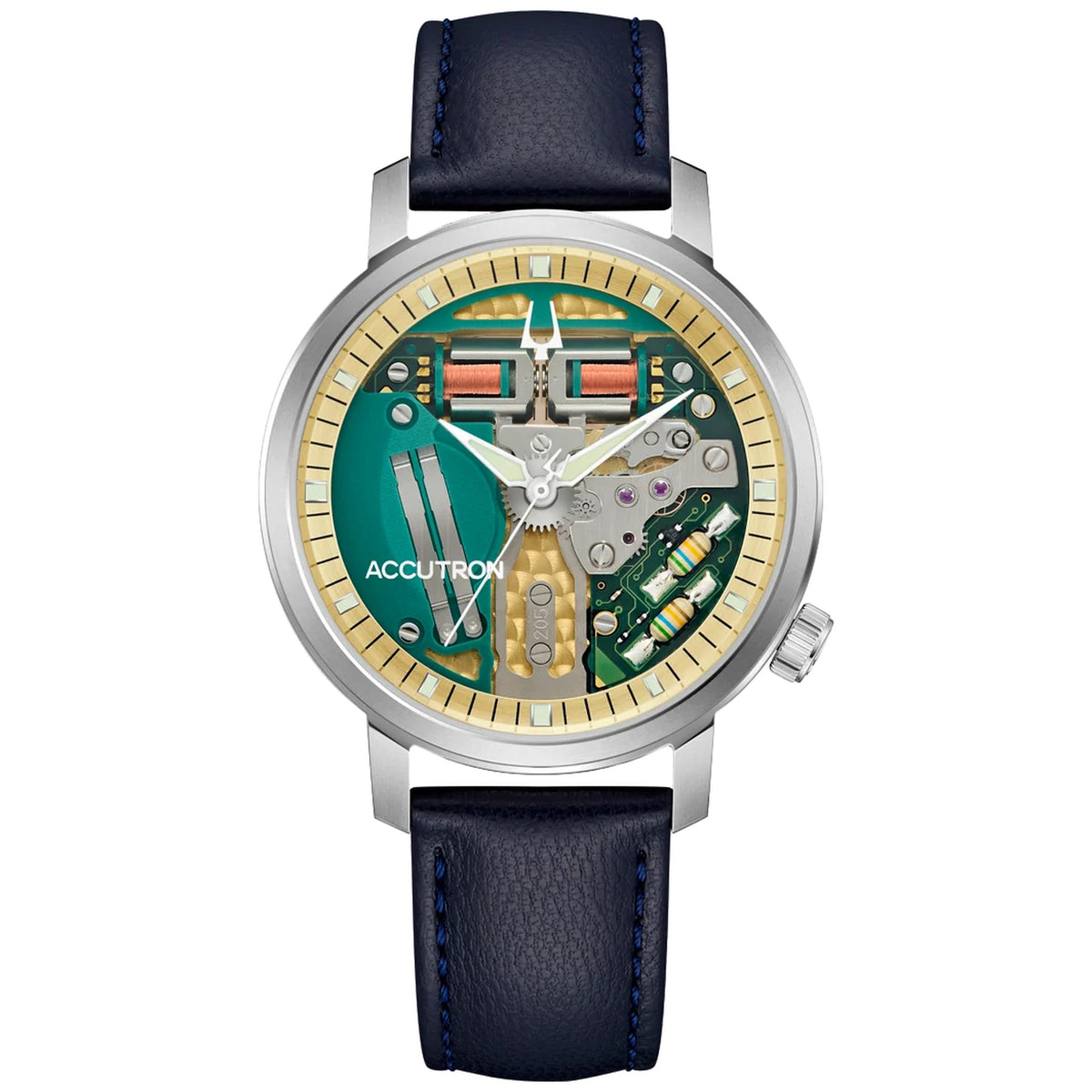 Reloj Bulova 26A213 Diapason 39mm Titanio Cuero Hombre