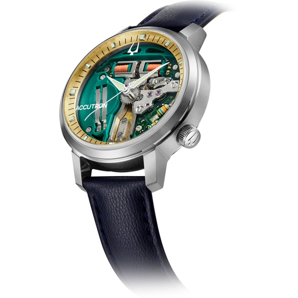 Reloj Bulova 26A213 Diapason 39mm Titanio Cuero Hombre