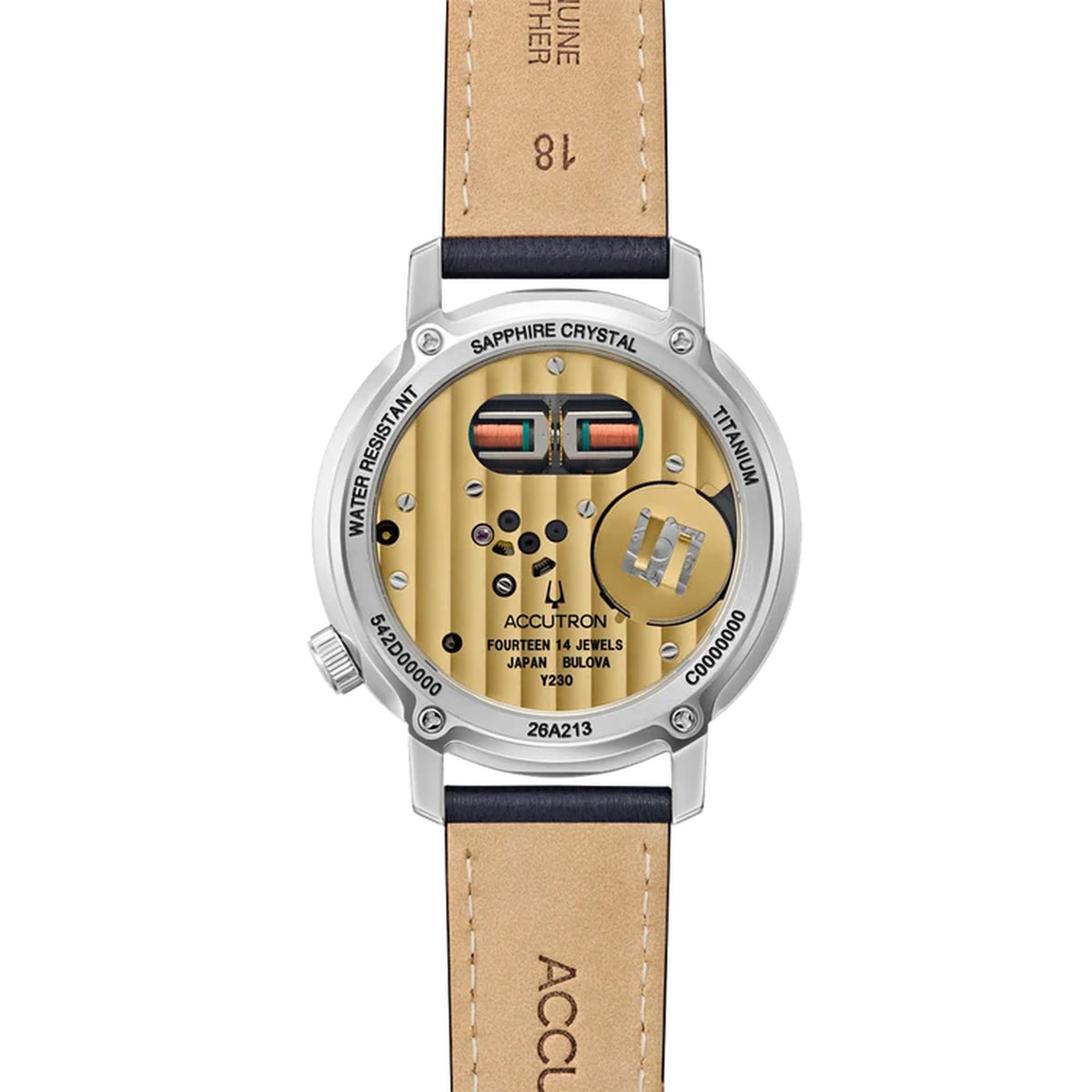 Reloj Bulova 26A213 Diapason 39mm Titanio Cuero Hombre