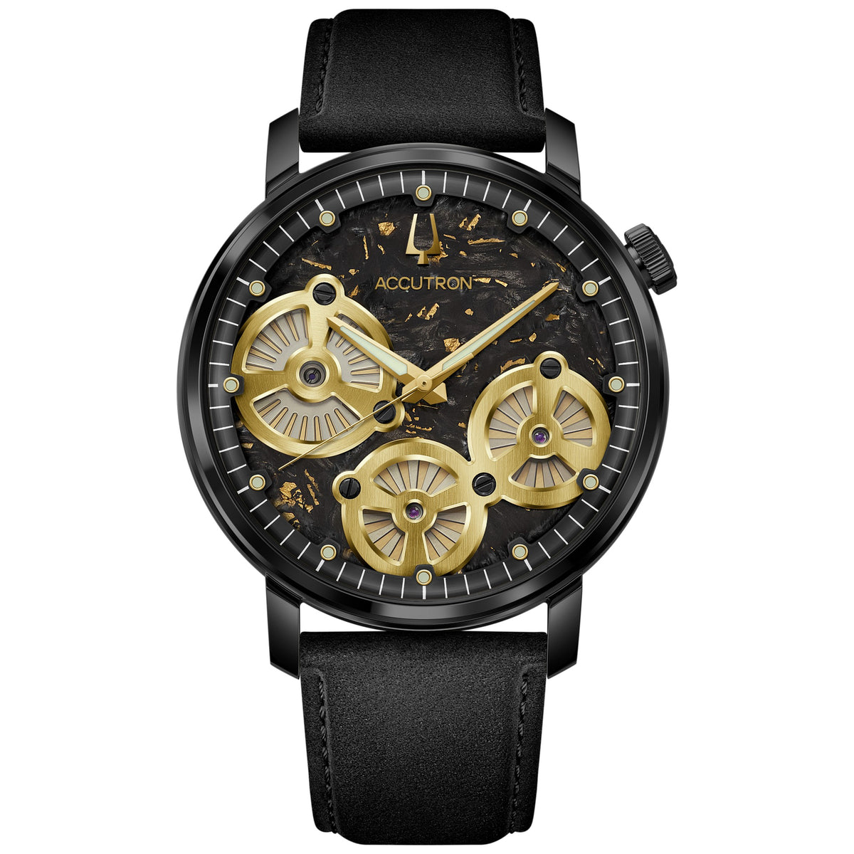 Montre Bulova 28A211 Electrostatic 43.5mm Cuir Noir Homme