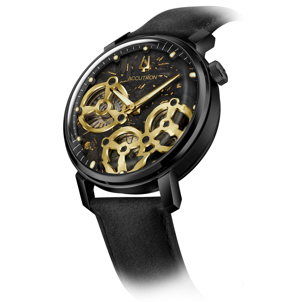 Montre Bulova 28A211 Electrostatic 43.5mm Cuir Noir Homme