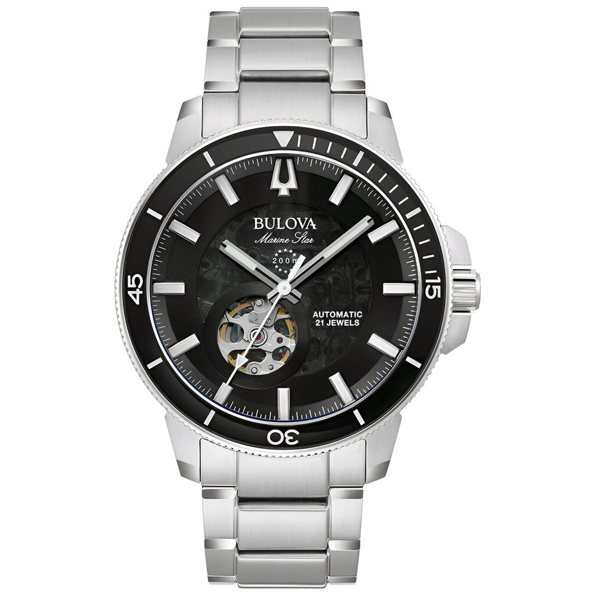 Montre Bulova 96A290 Marine Star Automatique Noir