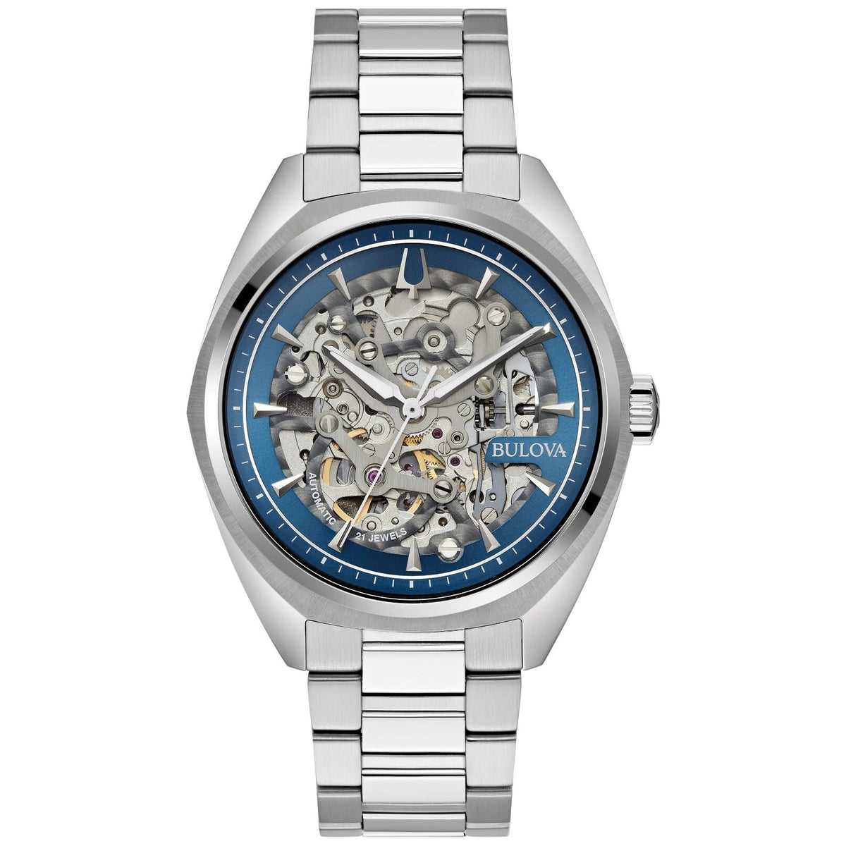 Montre Bulova 96A292 old classic Automatique 41mm Bleu Homme