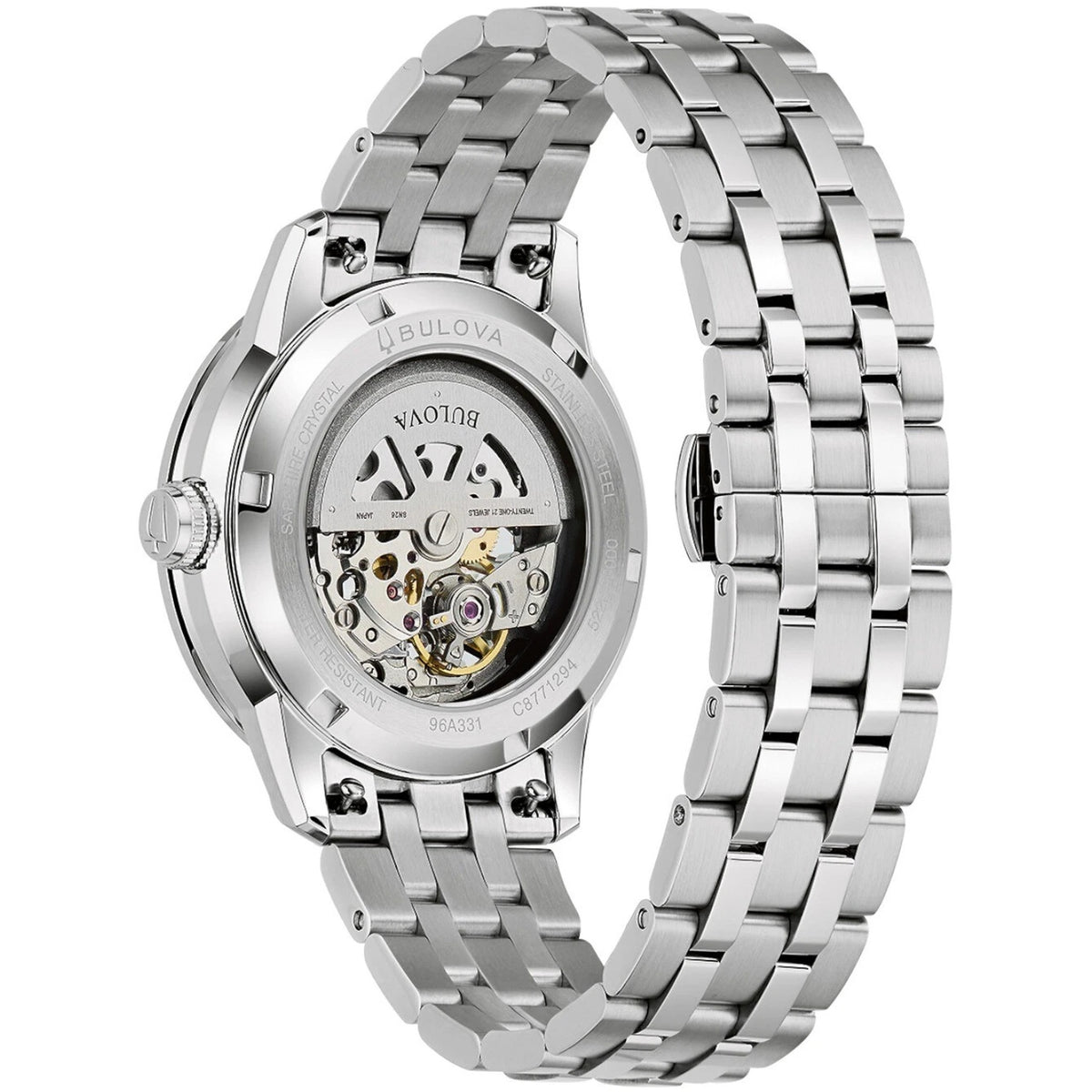 Bulova 96A331 Sutton Automatik-Herrenuhr 40mm Blau