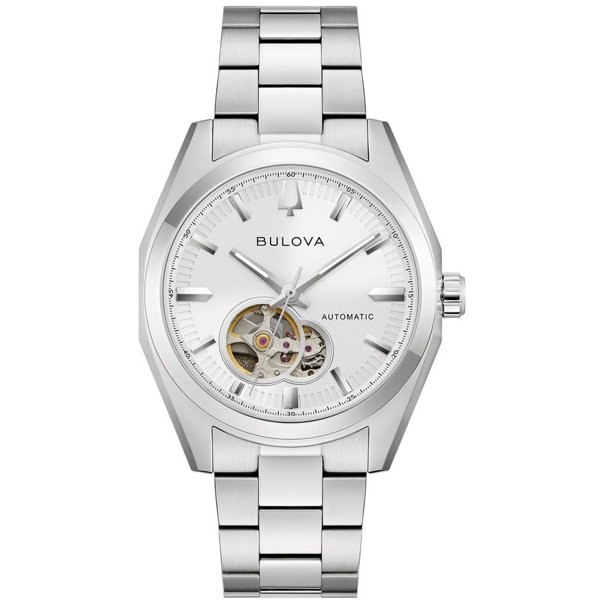 Montre Bulova 96A345 Surveyor Automatique 39mm Blanc Homme