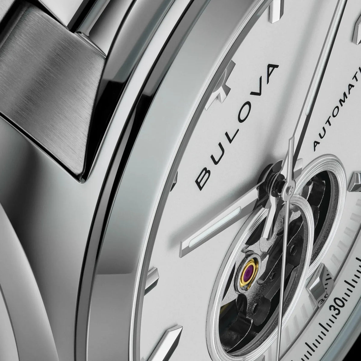 Montre Bulova 96A345 Surveyor Automatique 39mm Blanc Homme