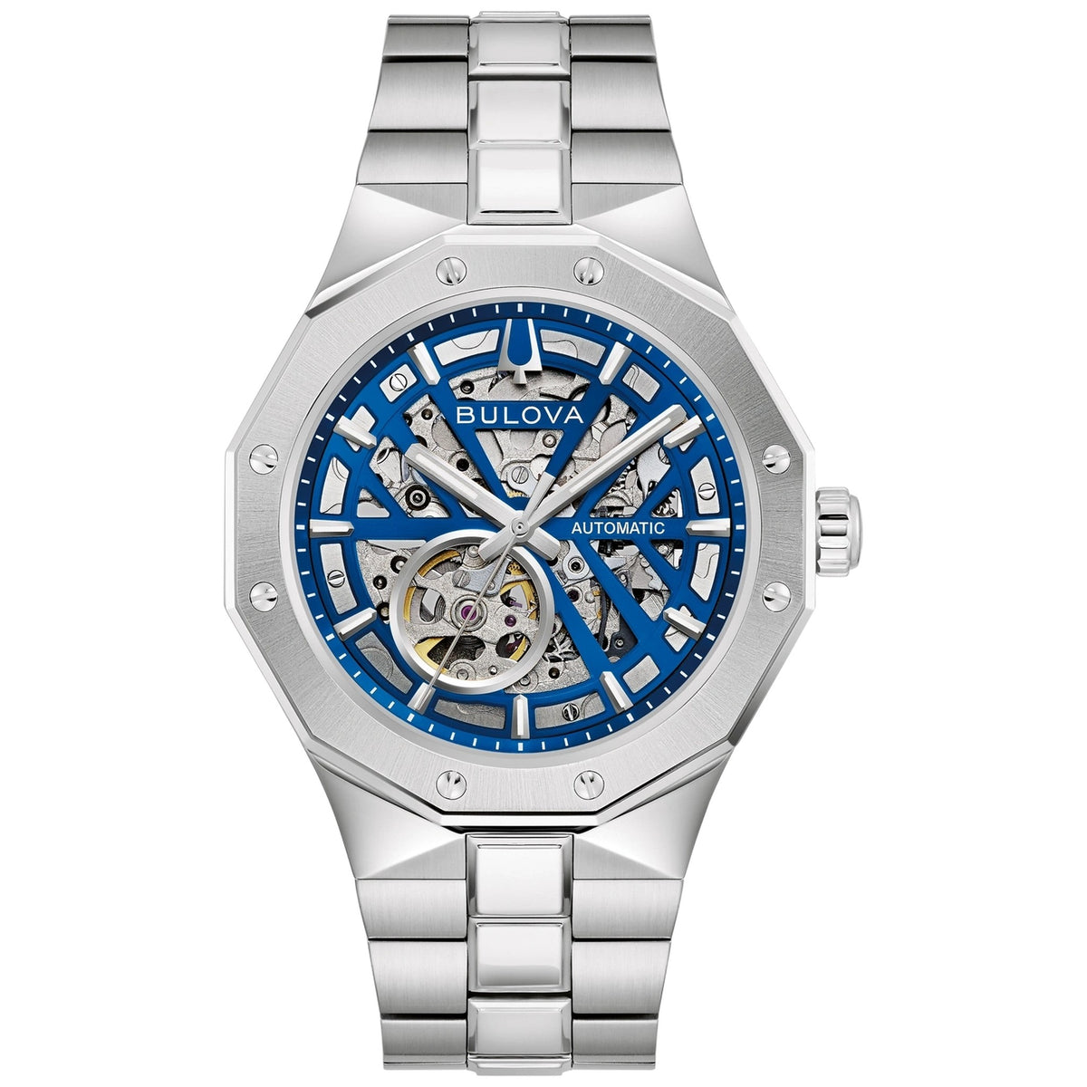 Montre Bulova 96A352 Prestige Automatique 42mm Bleu Homme