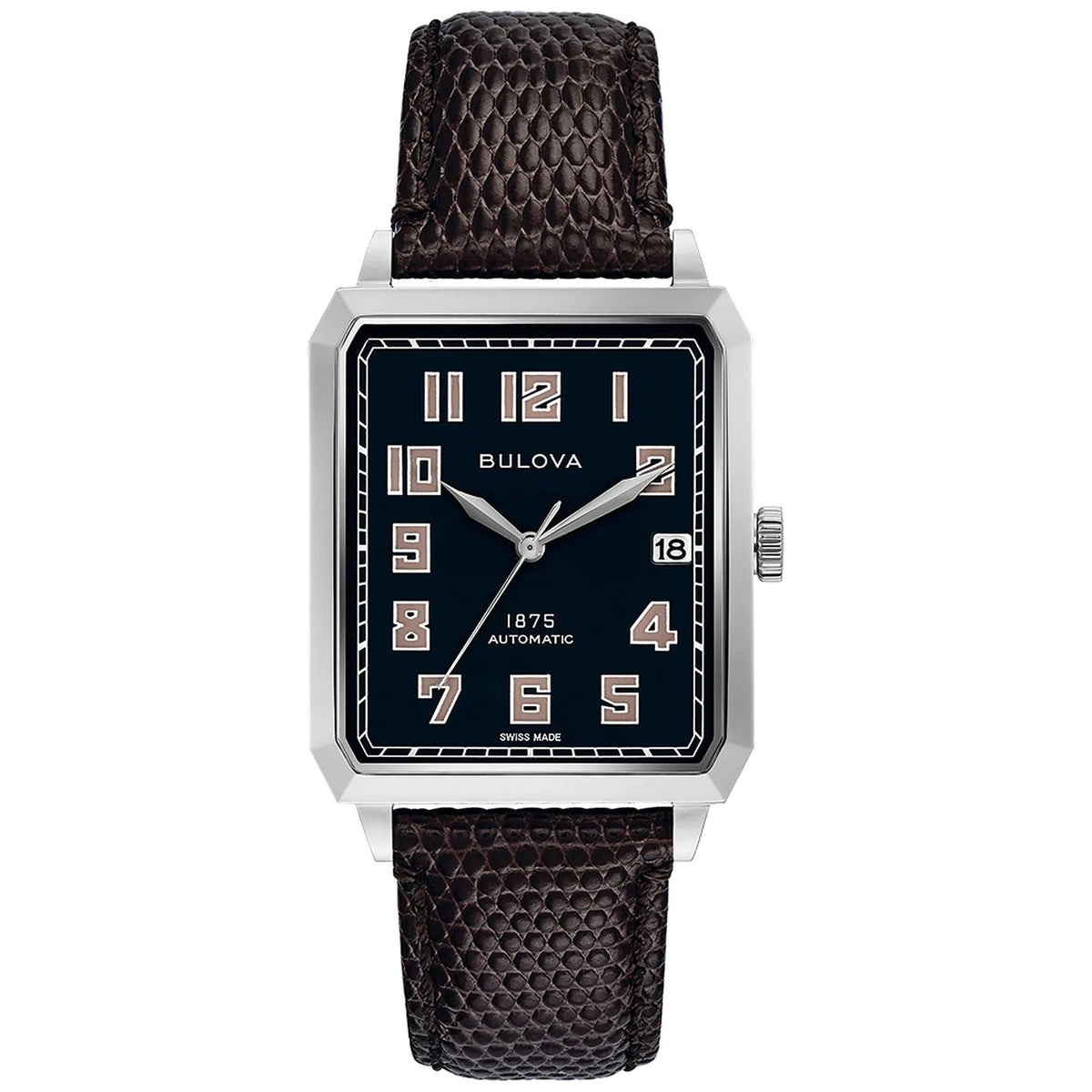 Bulova 96B332 Joseph Limited Edition 350 Stück Automatikuhr 32x37mm Schwarzes Leder Herren