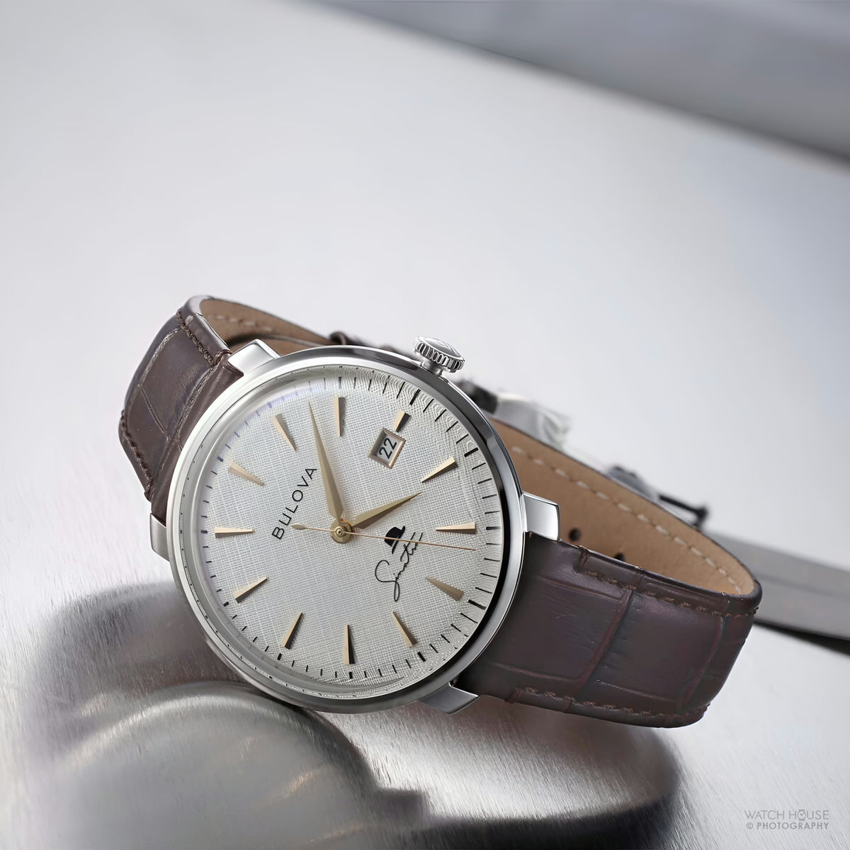 Bulova 96B359 Frank Sinatra Edition Automatikuhr Herren Leder