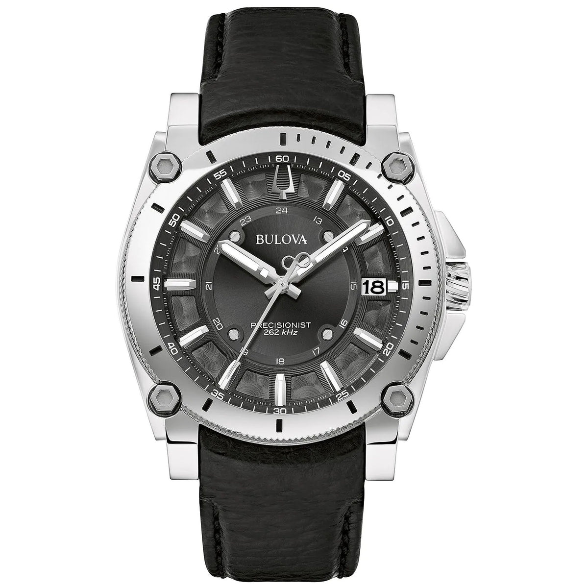 Bulova 96B416 Jet Star 40mm Black Leather Men's Watch