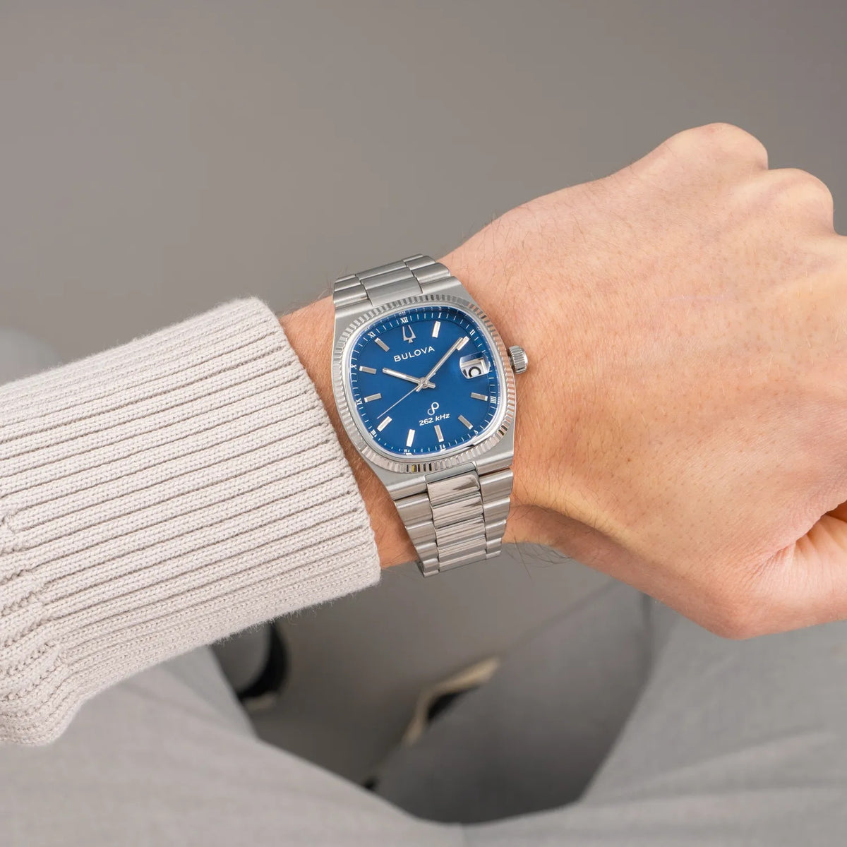 Montre Bulova 96B440 Classic 37.5mm Bleu Homme