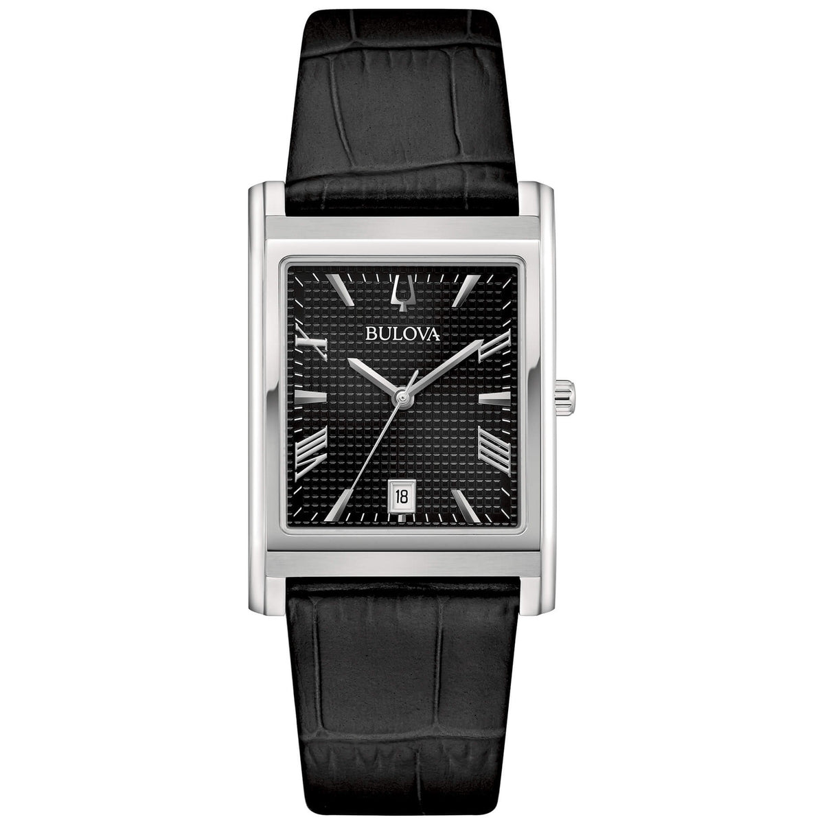 Bulova 96B445 Classic 29mm Herrenuhr Schwarzes Leder
