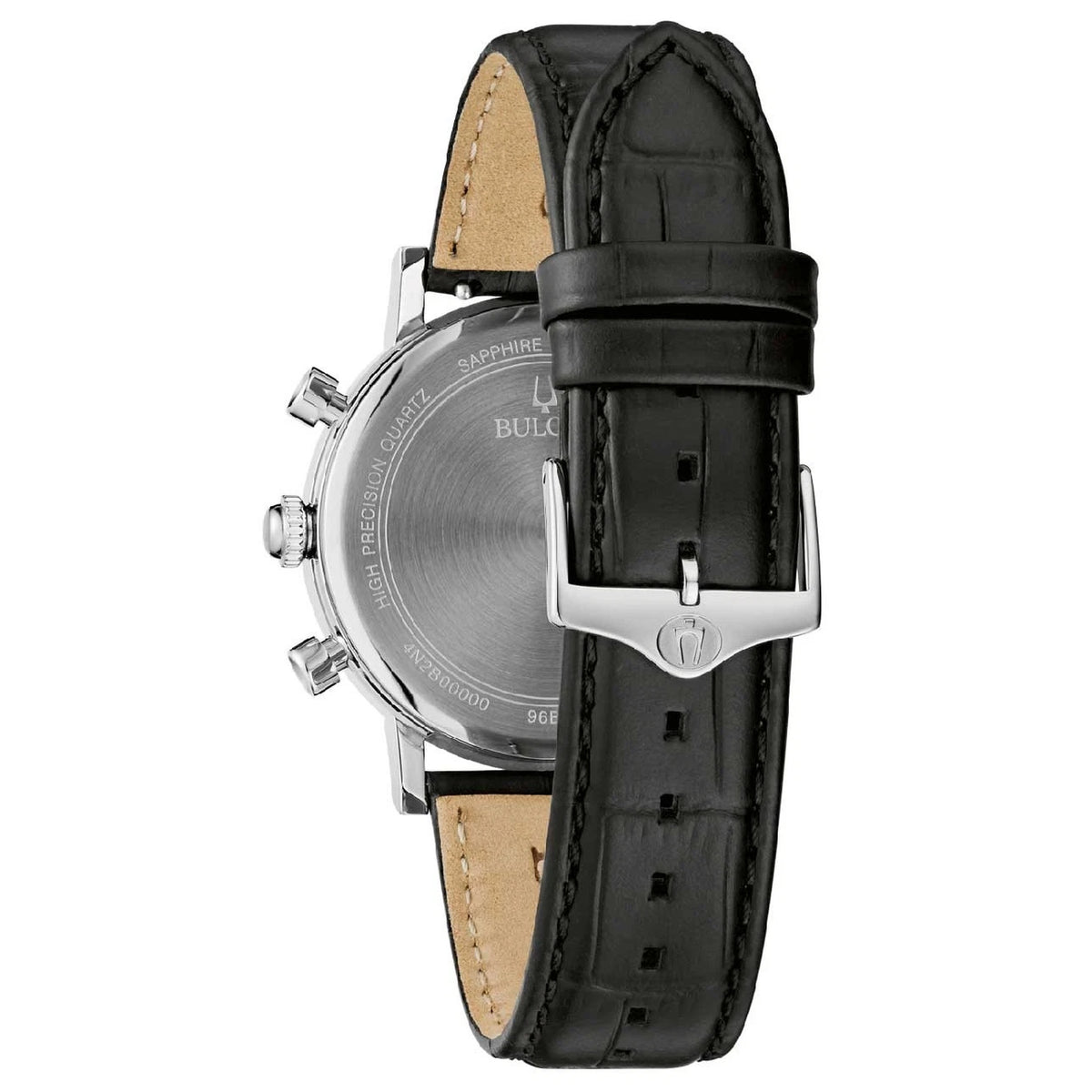 Relógio Bulova 96B457 Misc Classic Cronógrafo 39mm Pele Verde Homem