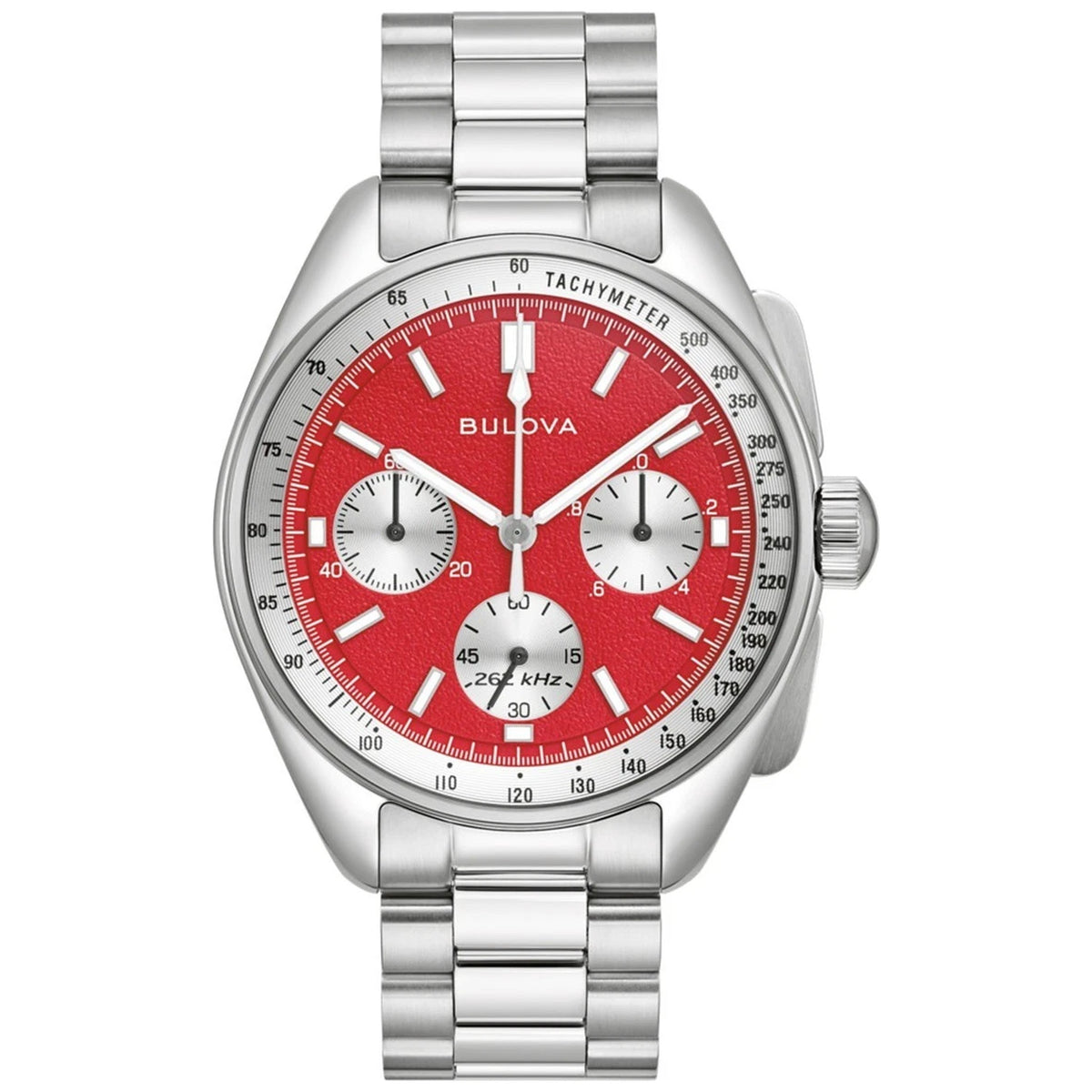 Bulova 96K115 Lunar Pilot Chronograph 43,5 mm Herrenuhr Rot