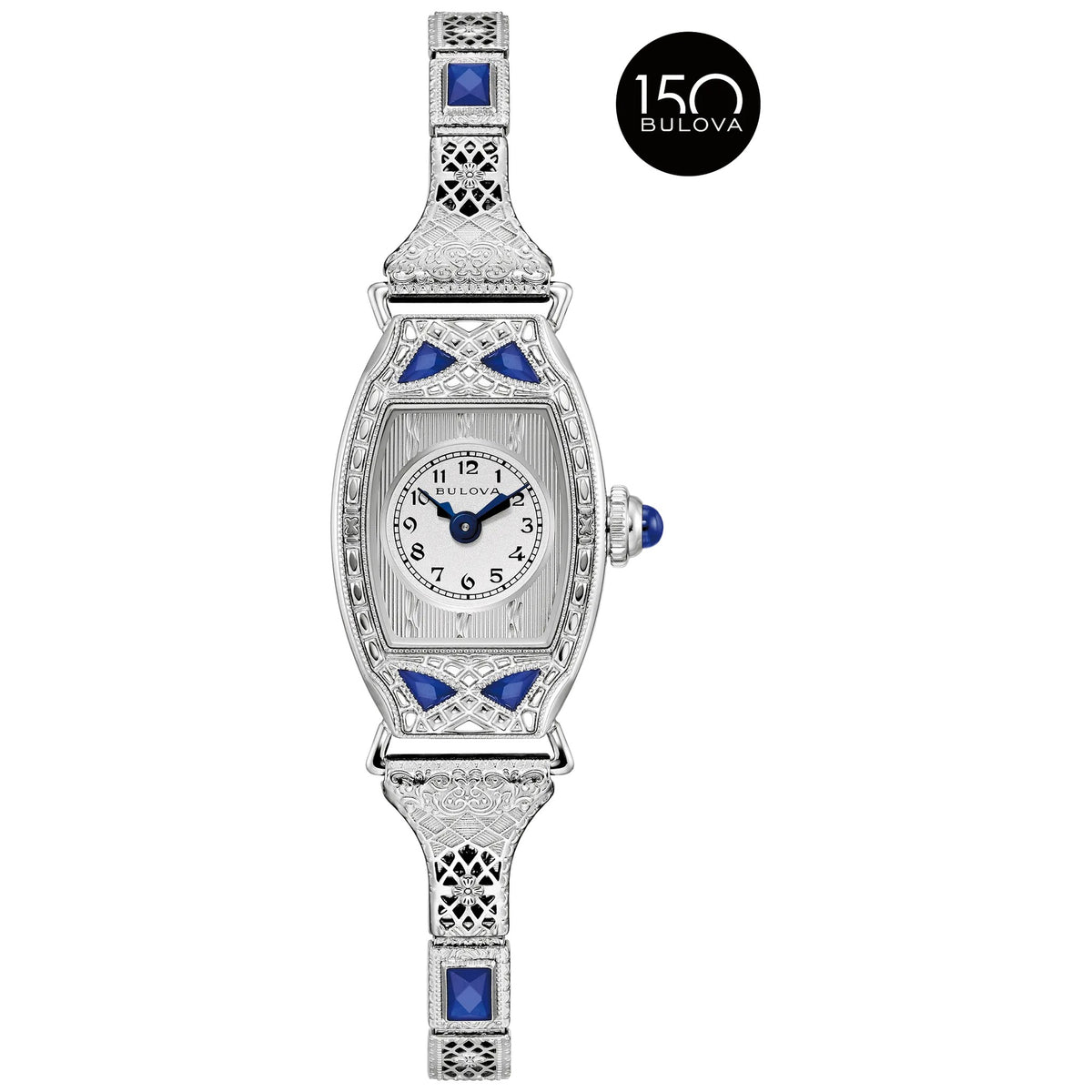 Montre Bulova 96L340 Diamants 18.3mm Argenté Femme