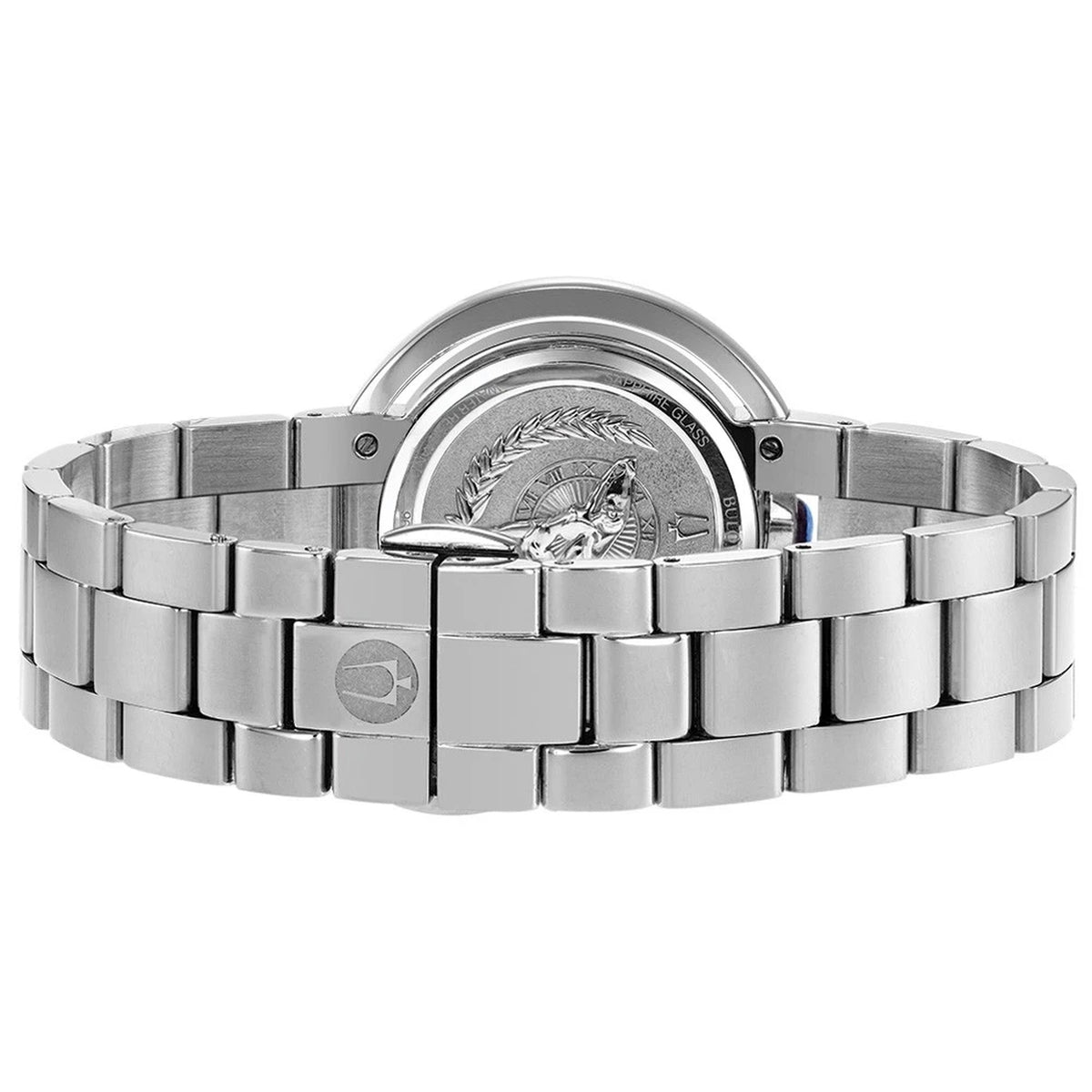 Bulova 96P184 Rubaiyat Diamant Damenuhr Silberfarben