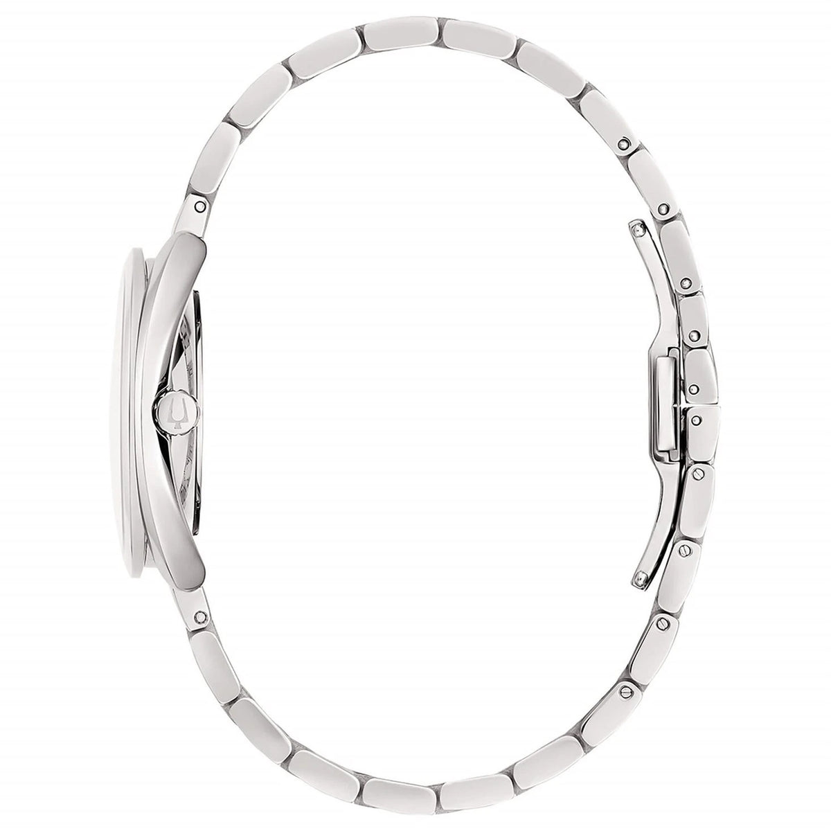 Bulova 96P240 Duality Diamantenuhr 34mm Damen Weiß