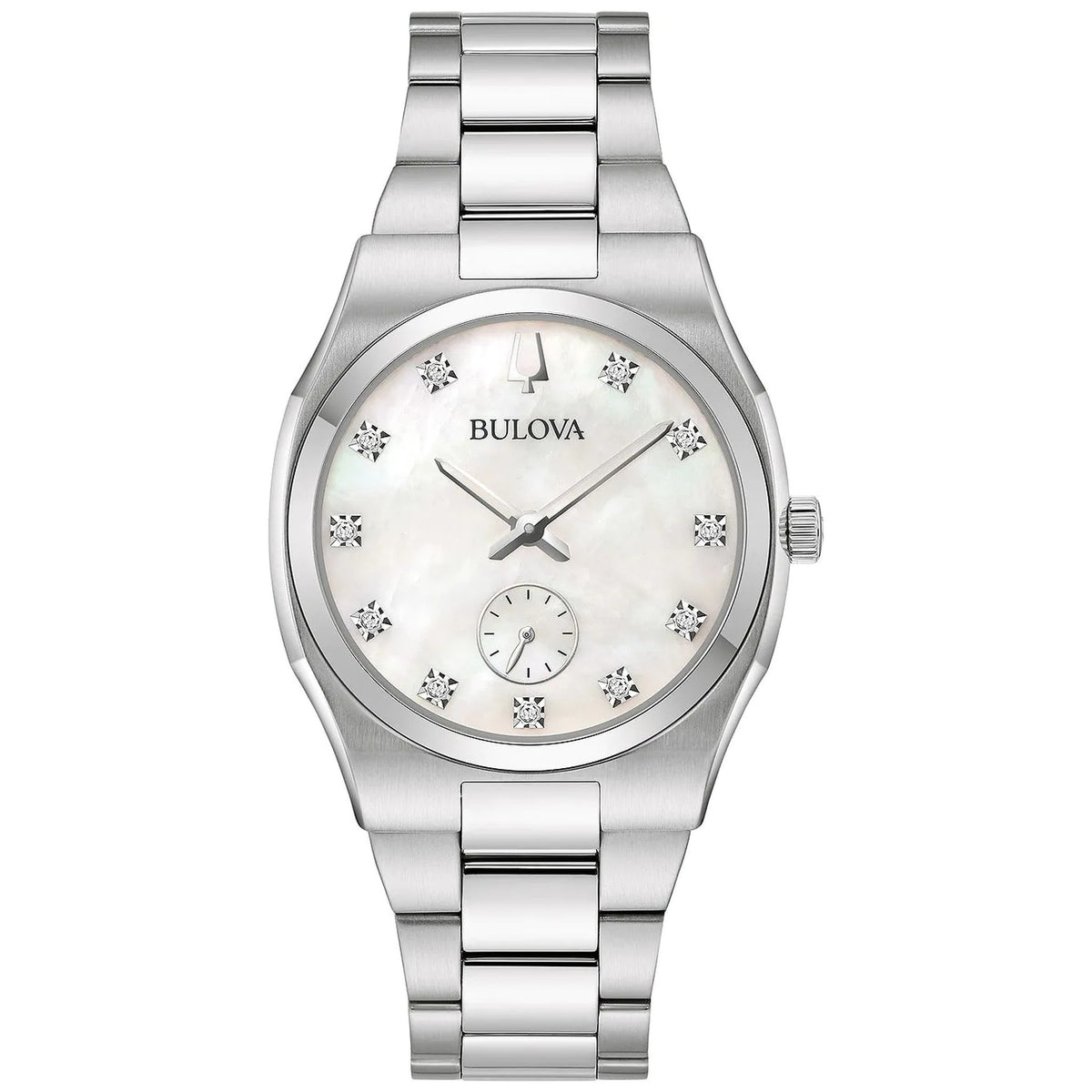 Montre Bulova 96P242 Surveyor Diamants 34mm Nacré Femme