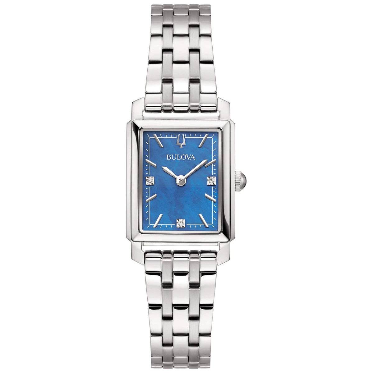 Bulova 96P245 Sutton Diamant-Damenuhr 21x32,5 mm Perlmutt