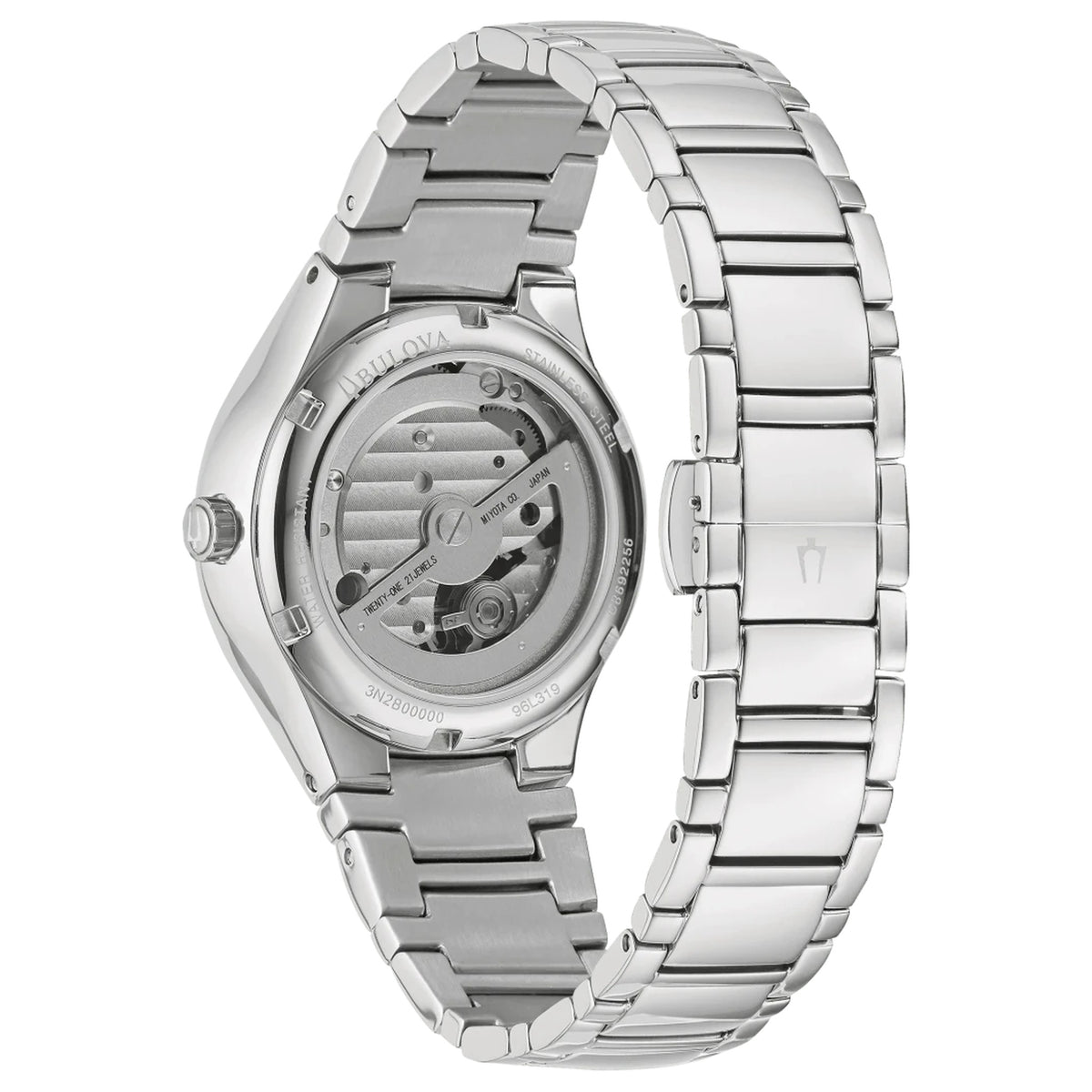 Bulova 96P247 Classic Diamanten Automatikuhr 34mm Perlmutt Damen
