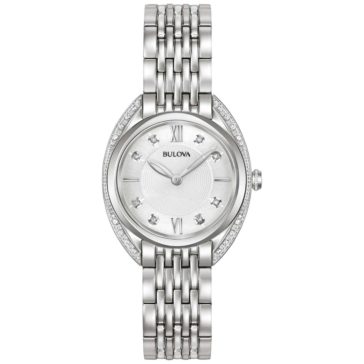 Montre Bulova 96R212 Curv Diamants Argenté Femme